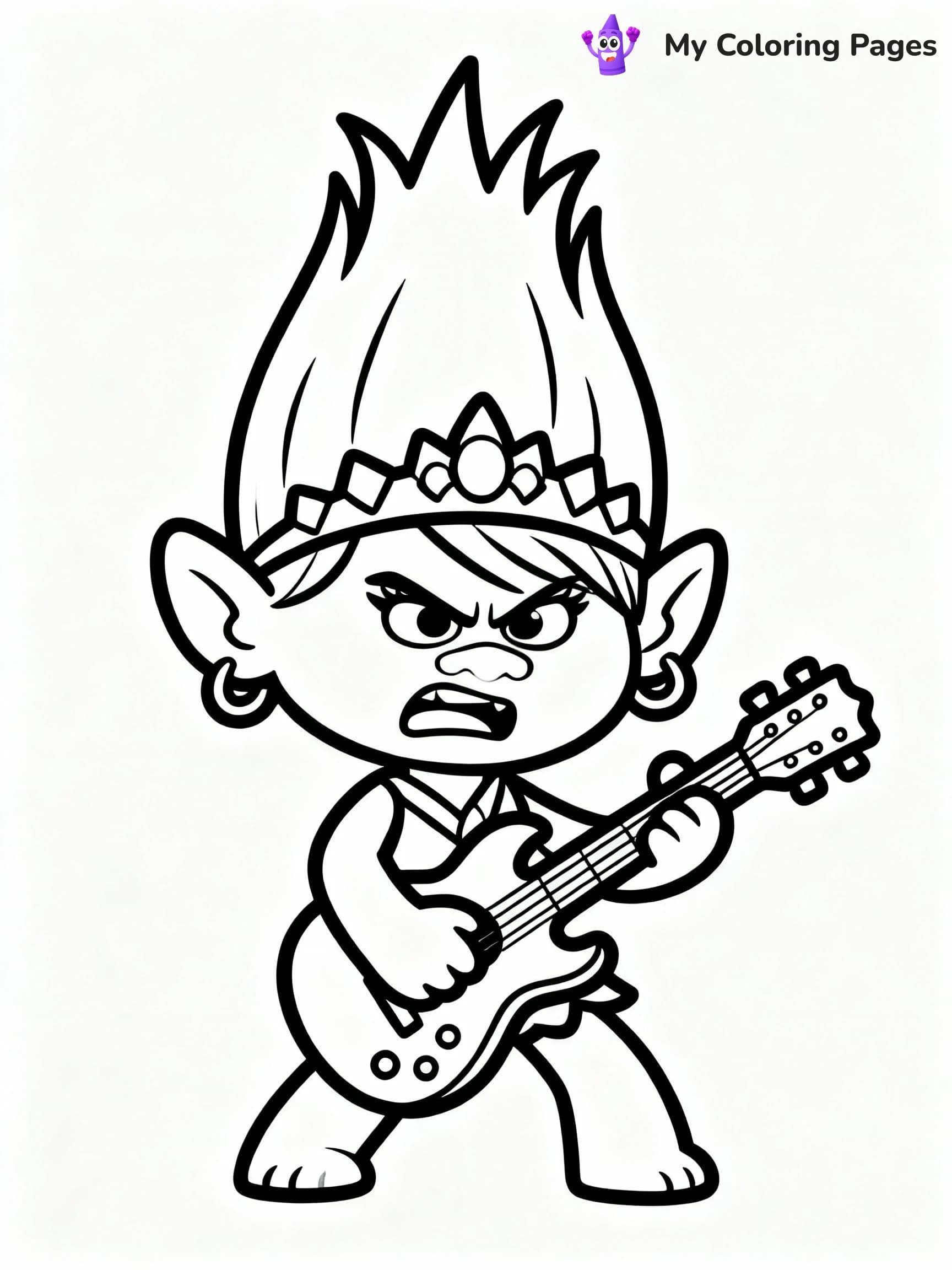 Trolls Coloring Pages - 24