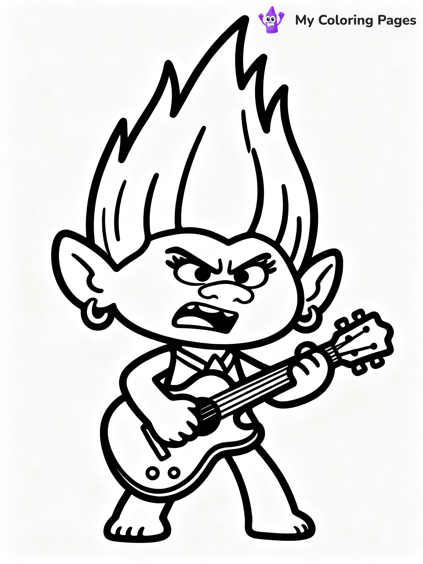 Trolls Coloring Pages - 20
