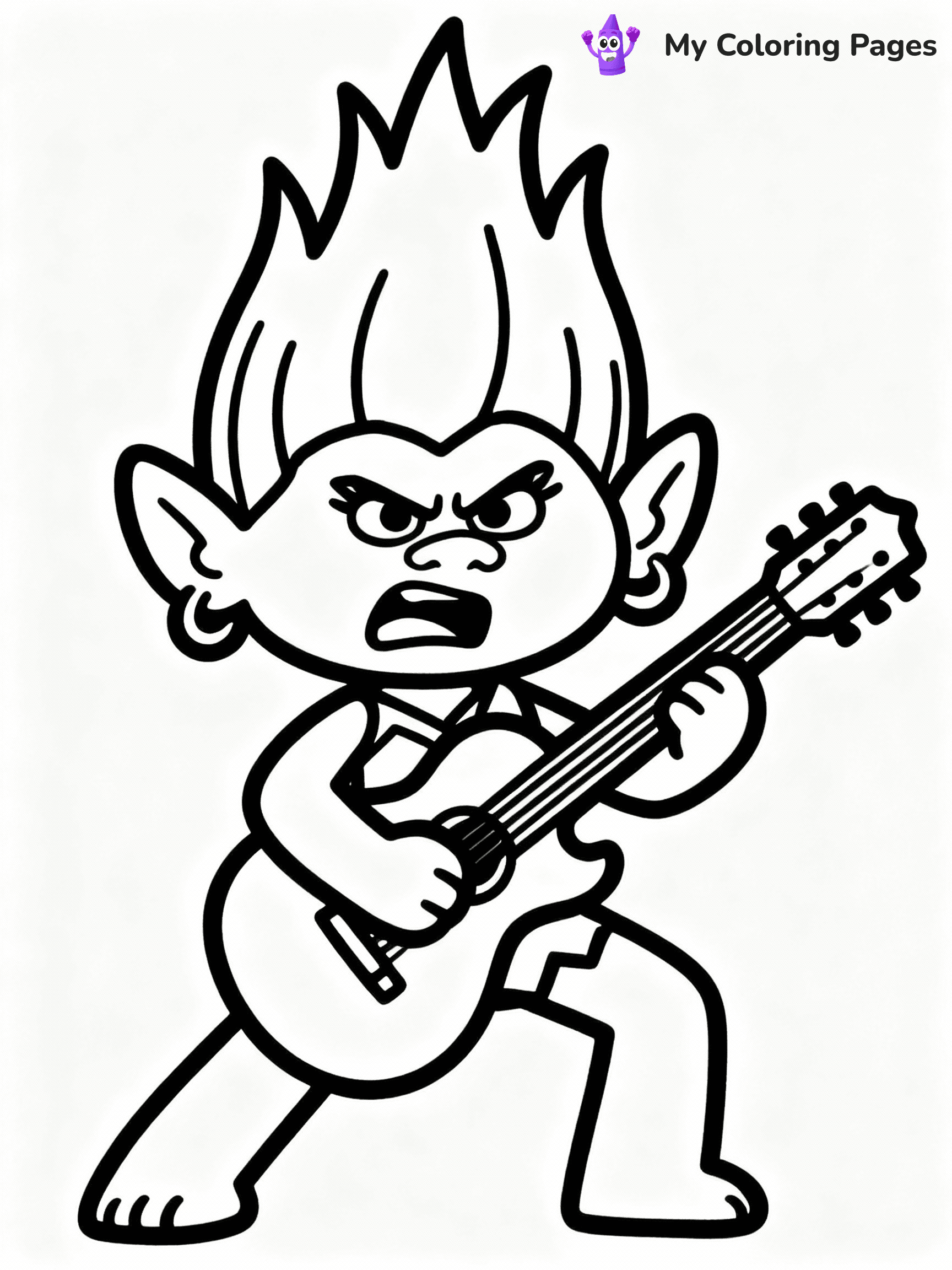 Trolls Coloring Pages - 19
