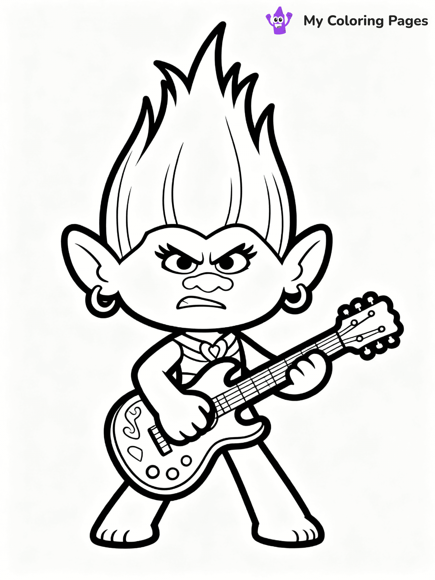 Trolls Coloring Pages - 18