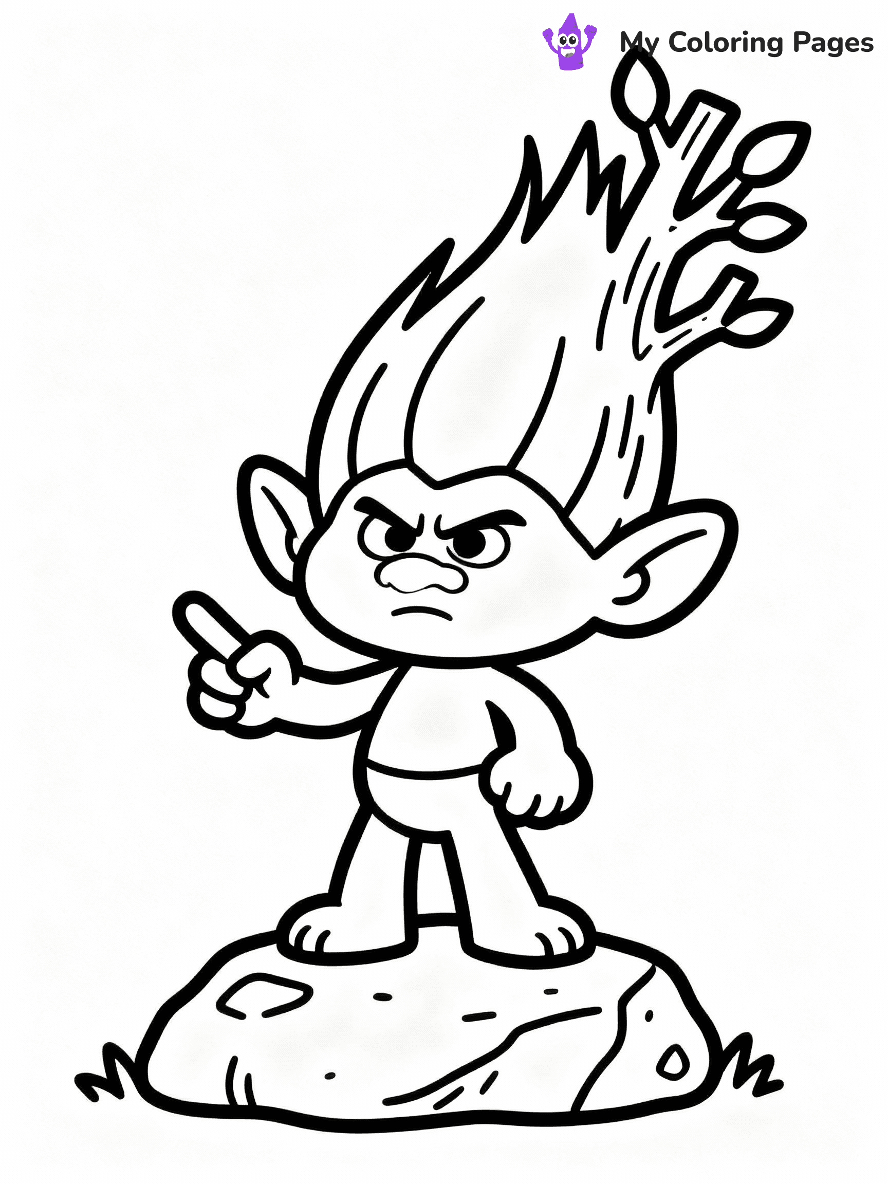 Trolls Coloring Pages - 10