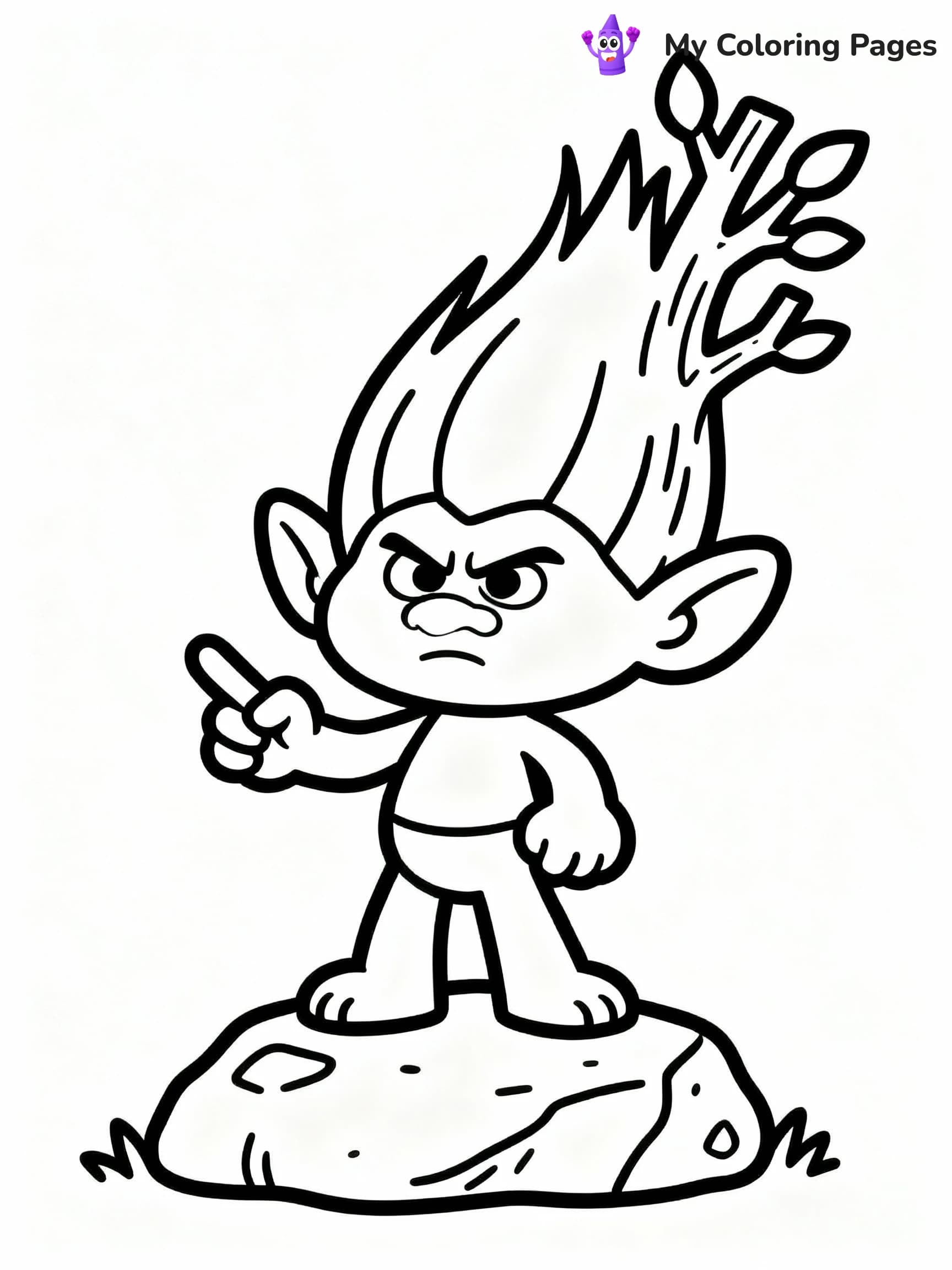 Trolls Coloring Pages - 10