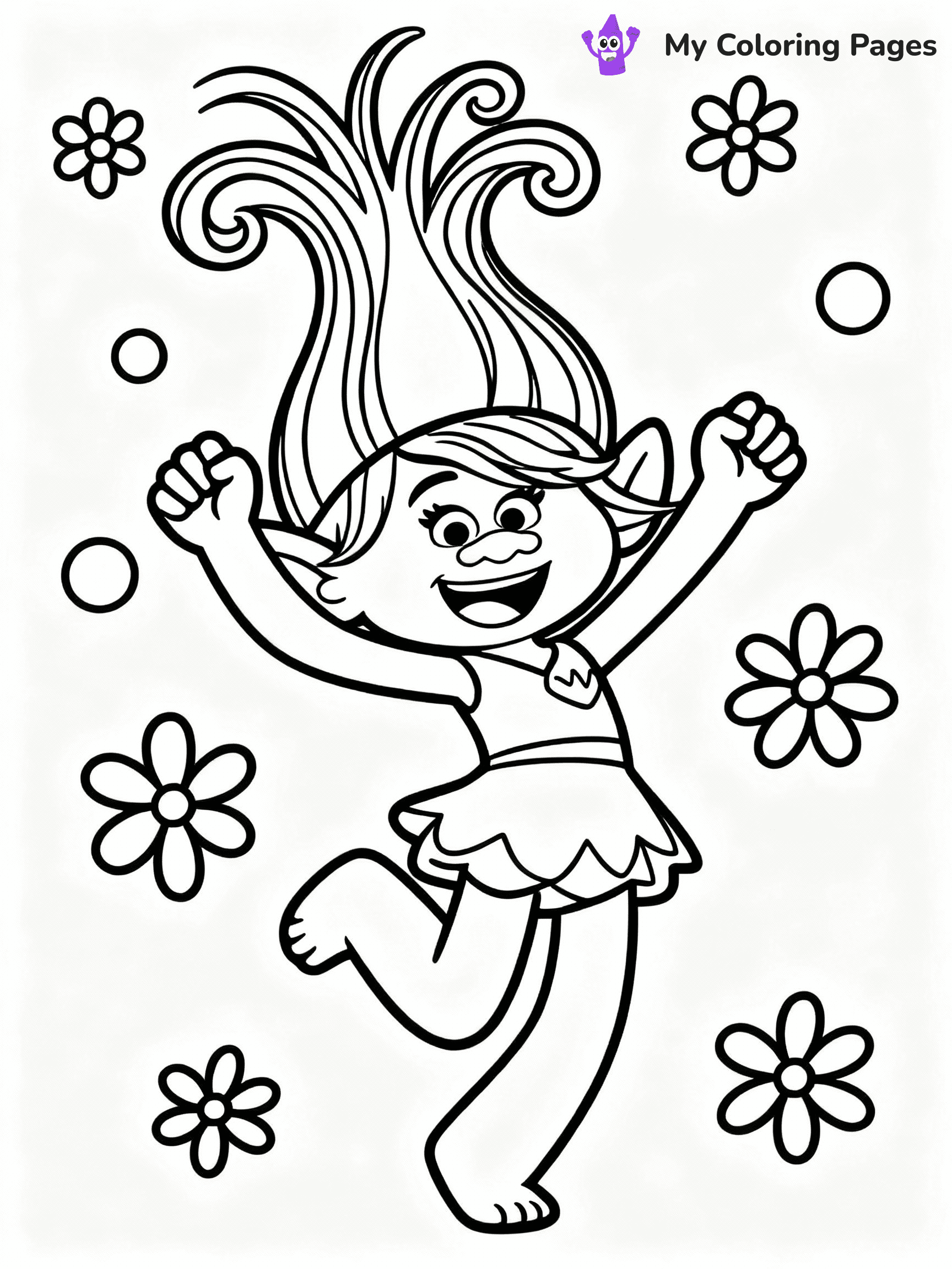 Trolls Coloring Pages - 5