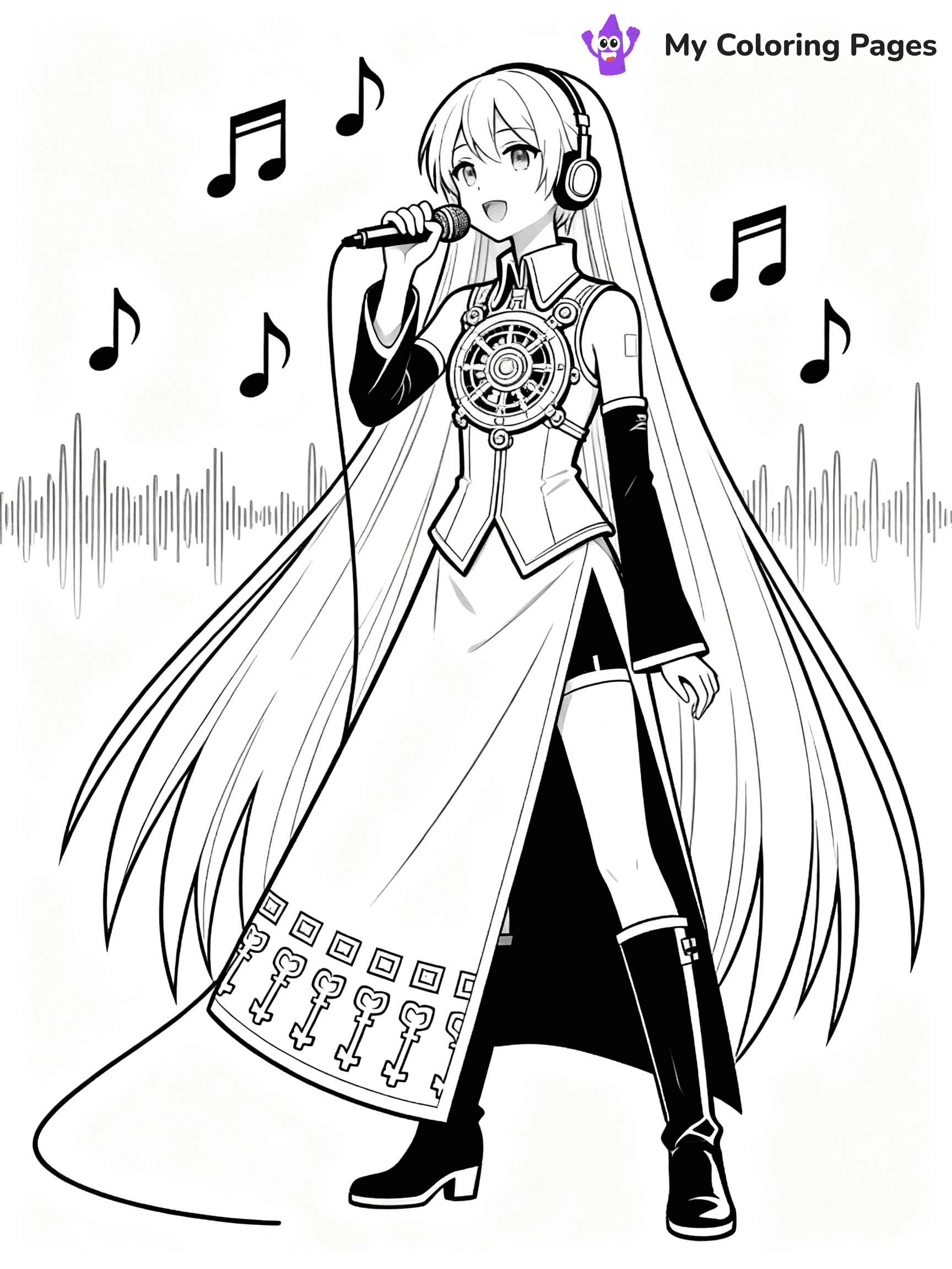 Miku Coloring Pages - 25