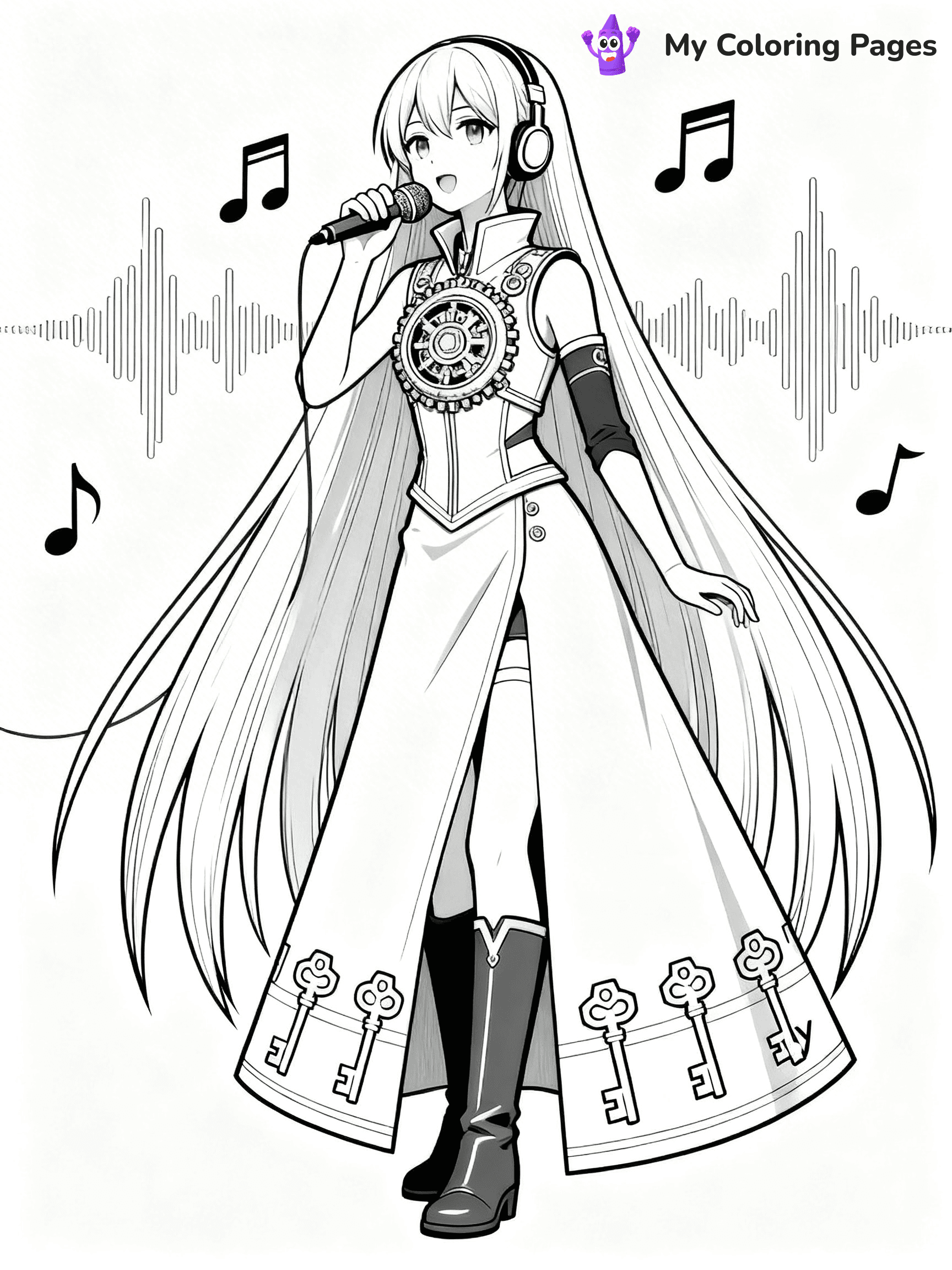 Miku Coloring Pages - 24