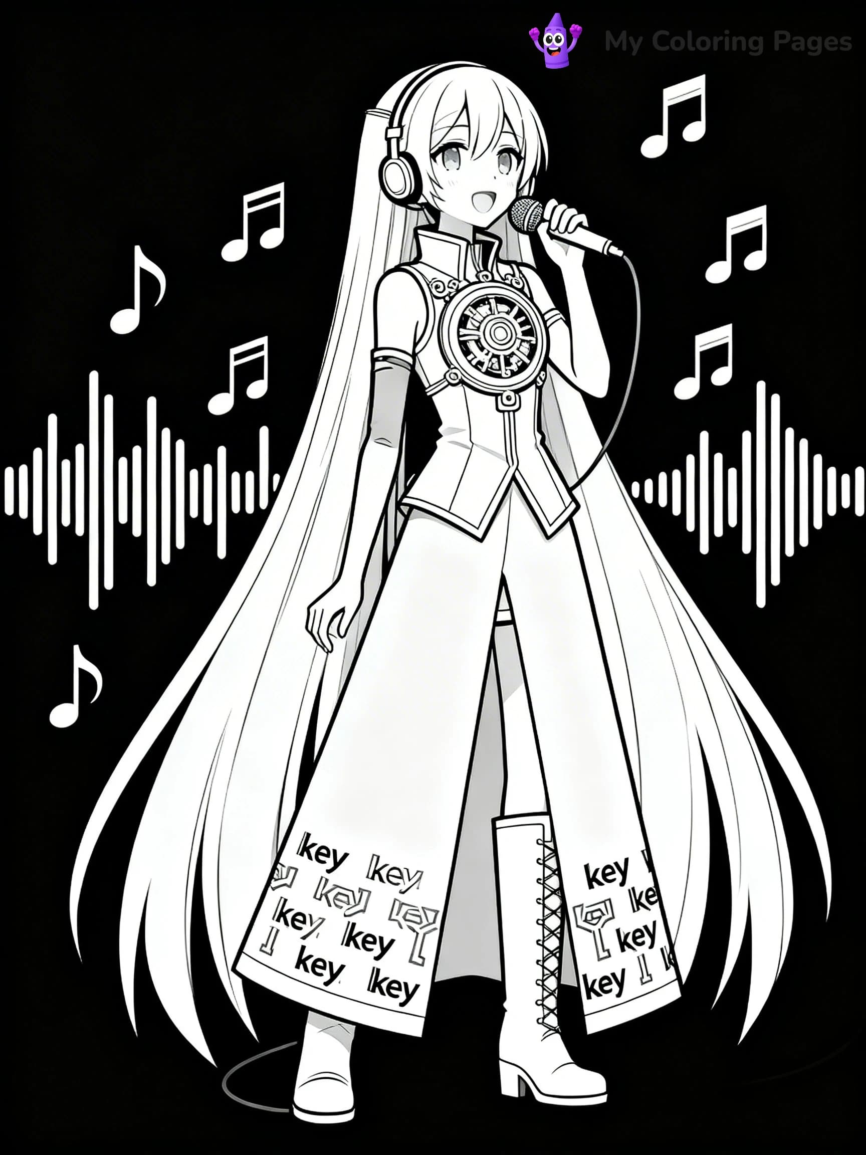 Miku Coloring Pages - 23