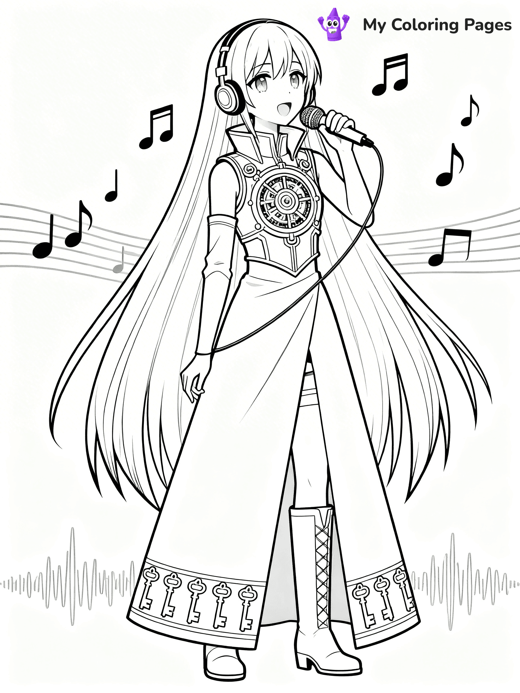 Miku Coloring Pages - 22