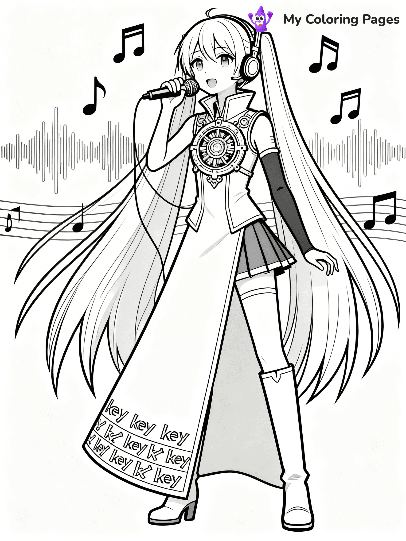 Miku Coloring Pages - 21