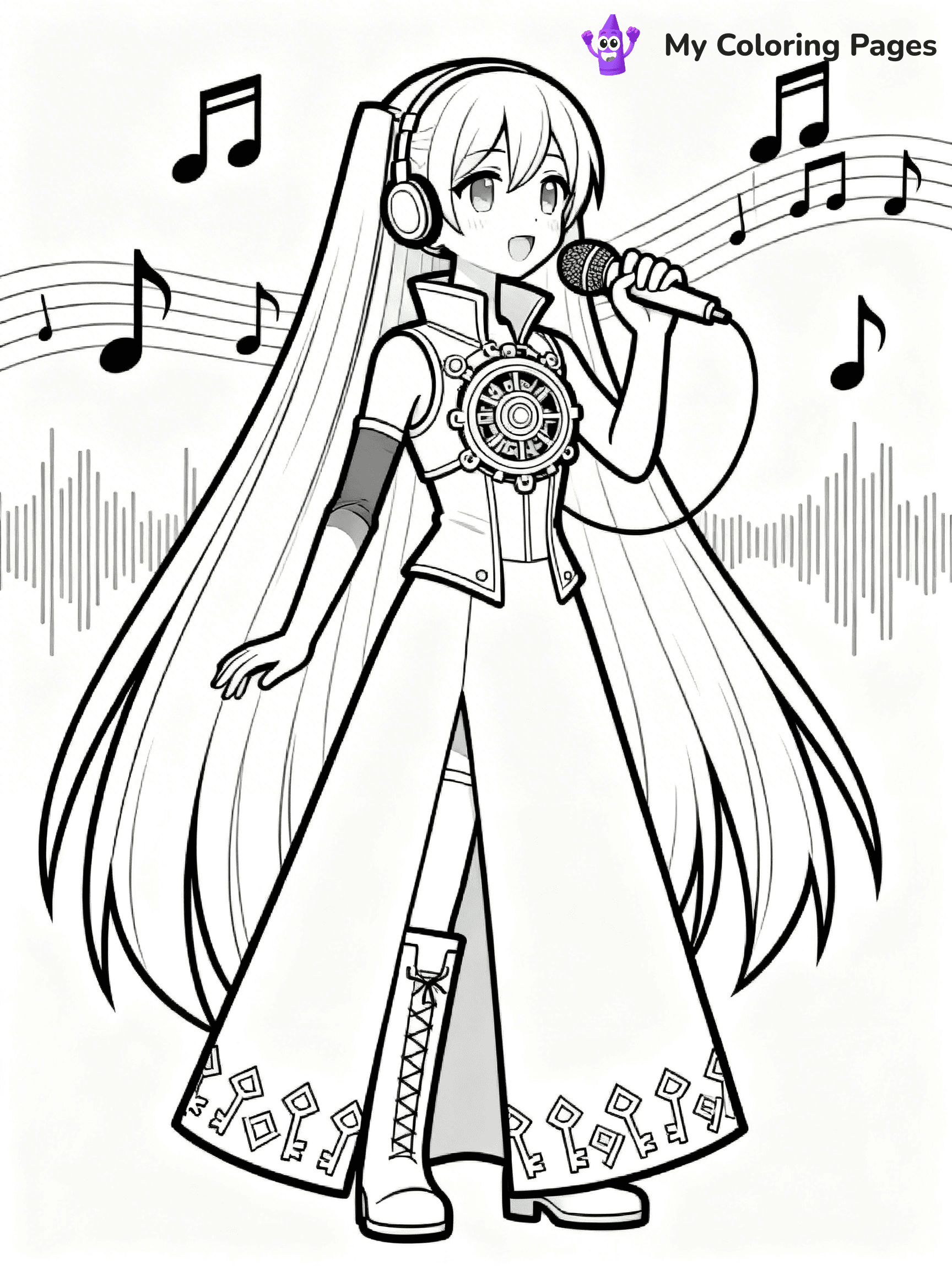 Miku Coloring Pages - 20