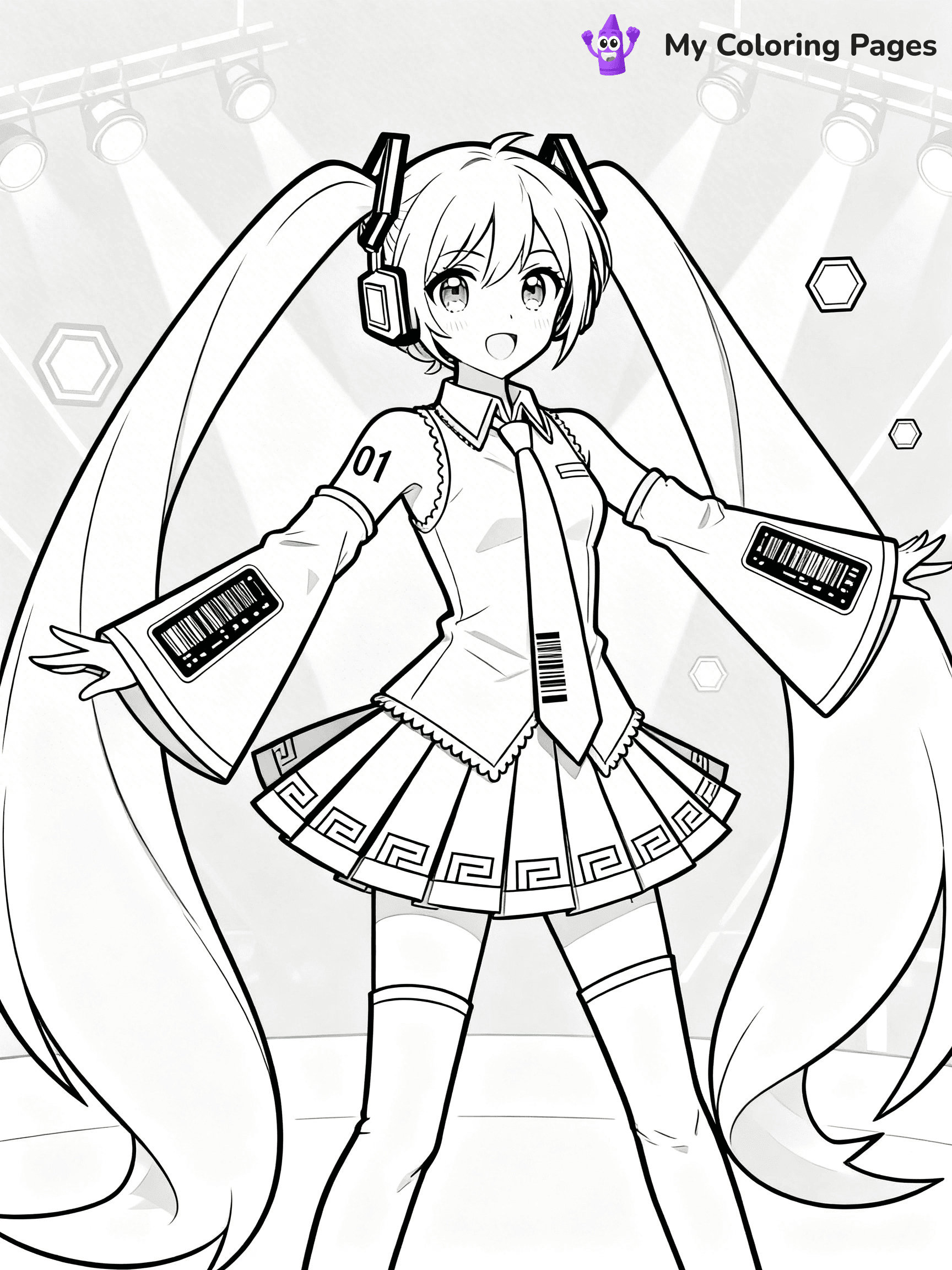 Miku Coloring Pages - 12