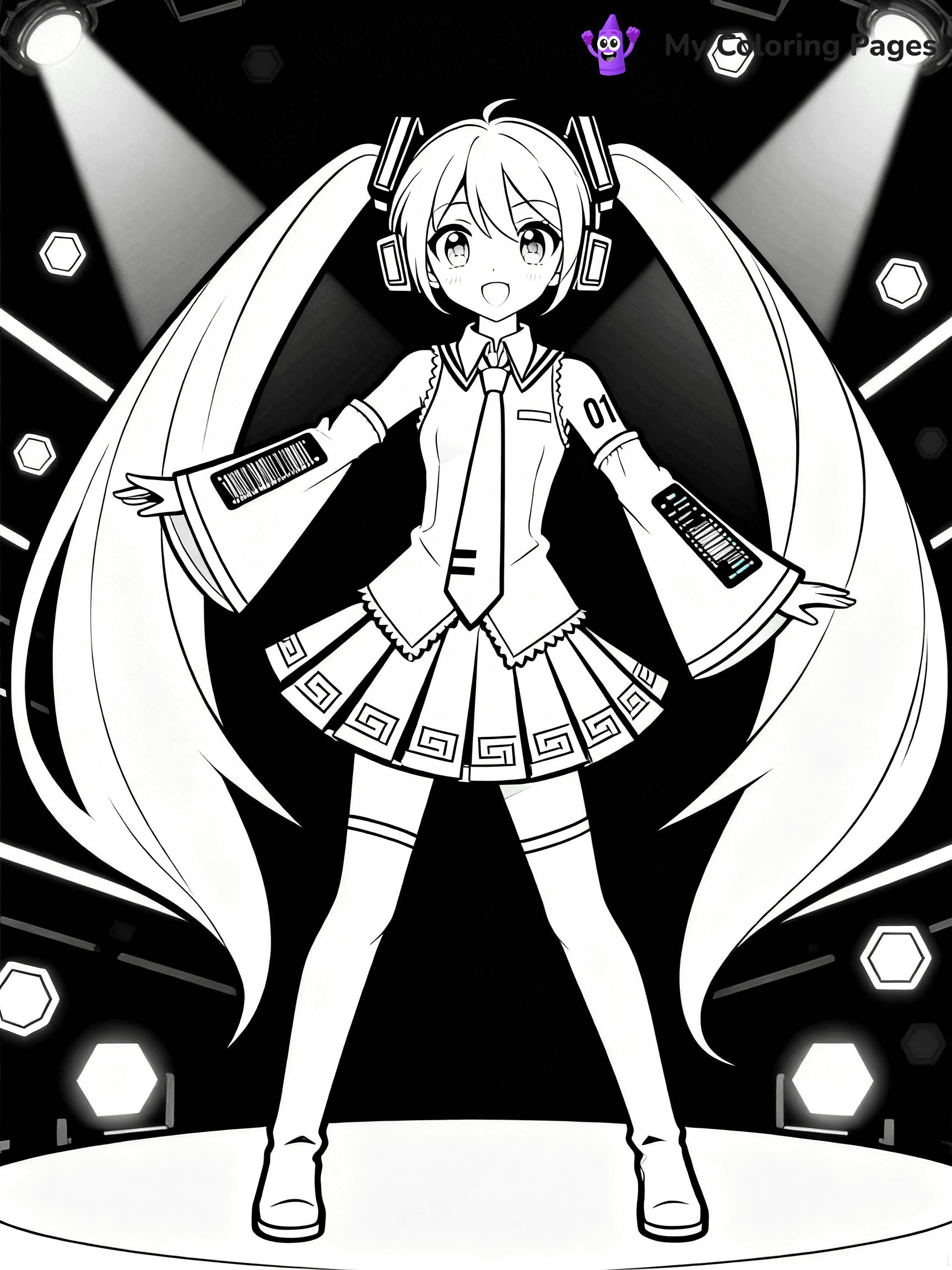 Miku Coloring Pages - 11
