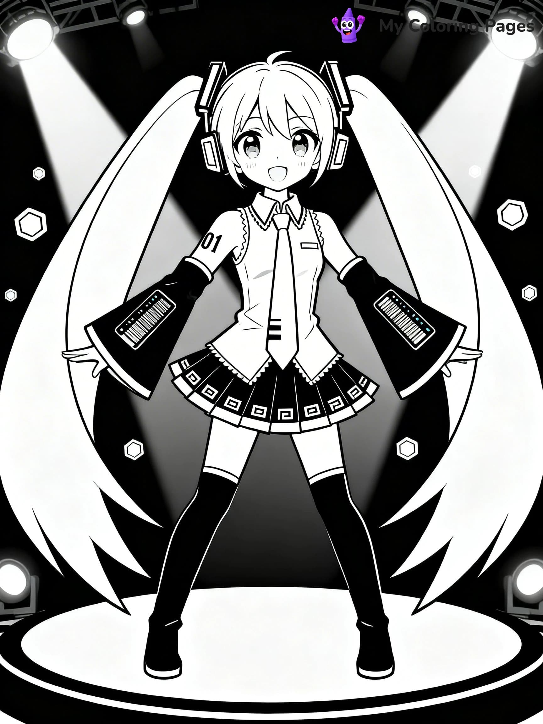 Miku Coloring Pages - 10