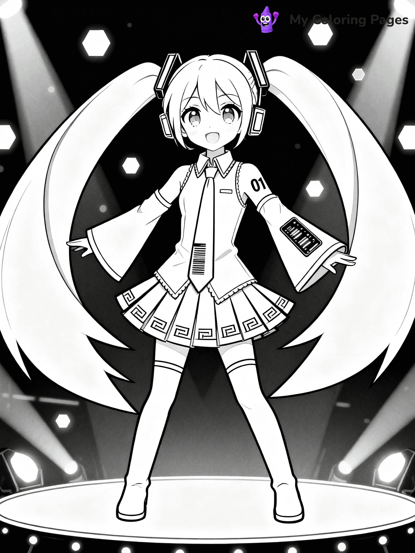 Miku Coloring Pages - 9