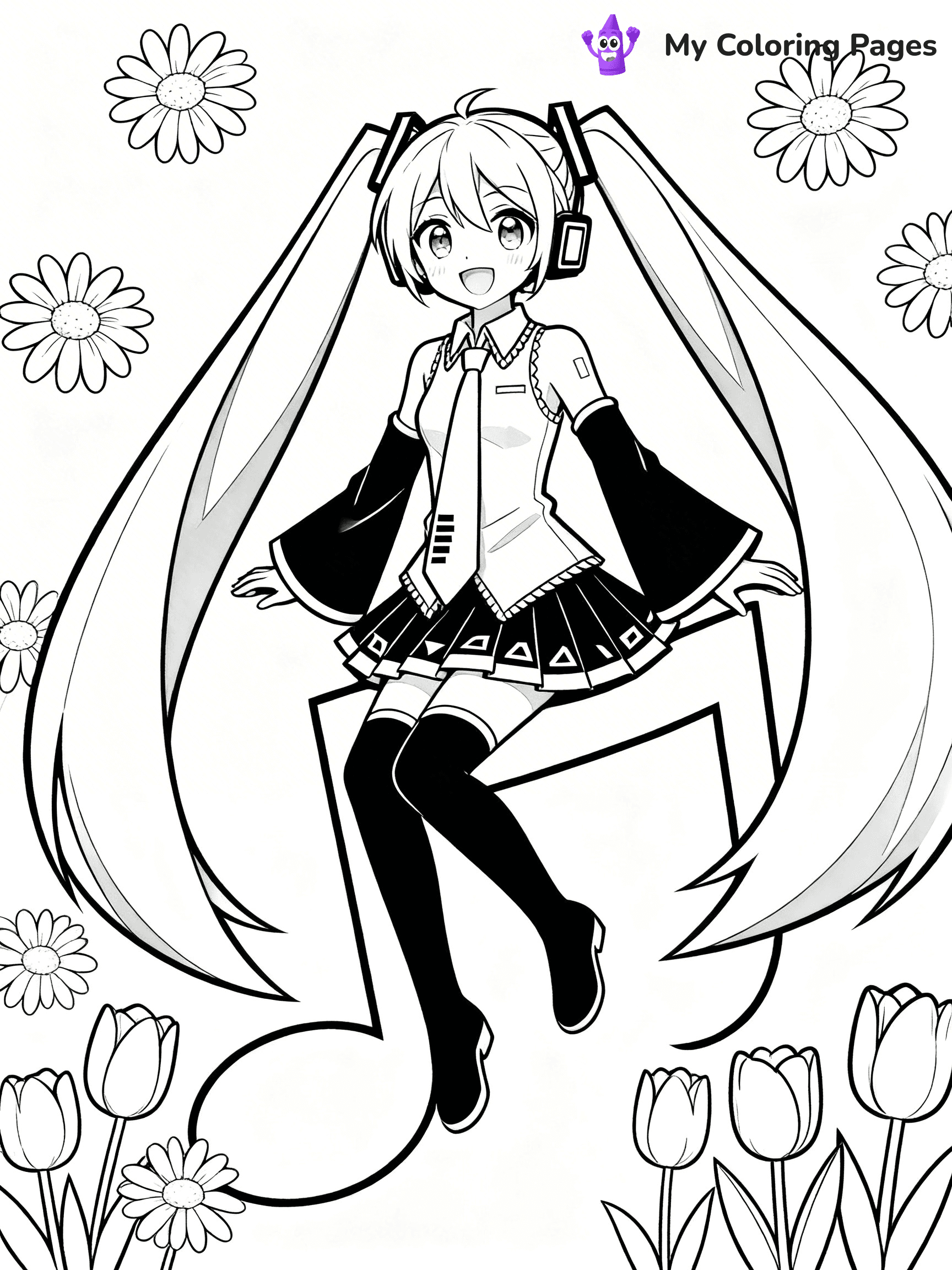 Miku Coloring Pages - 5