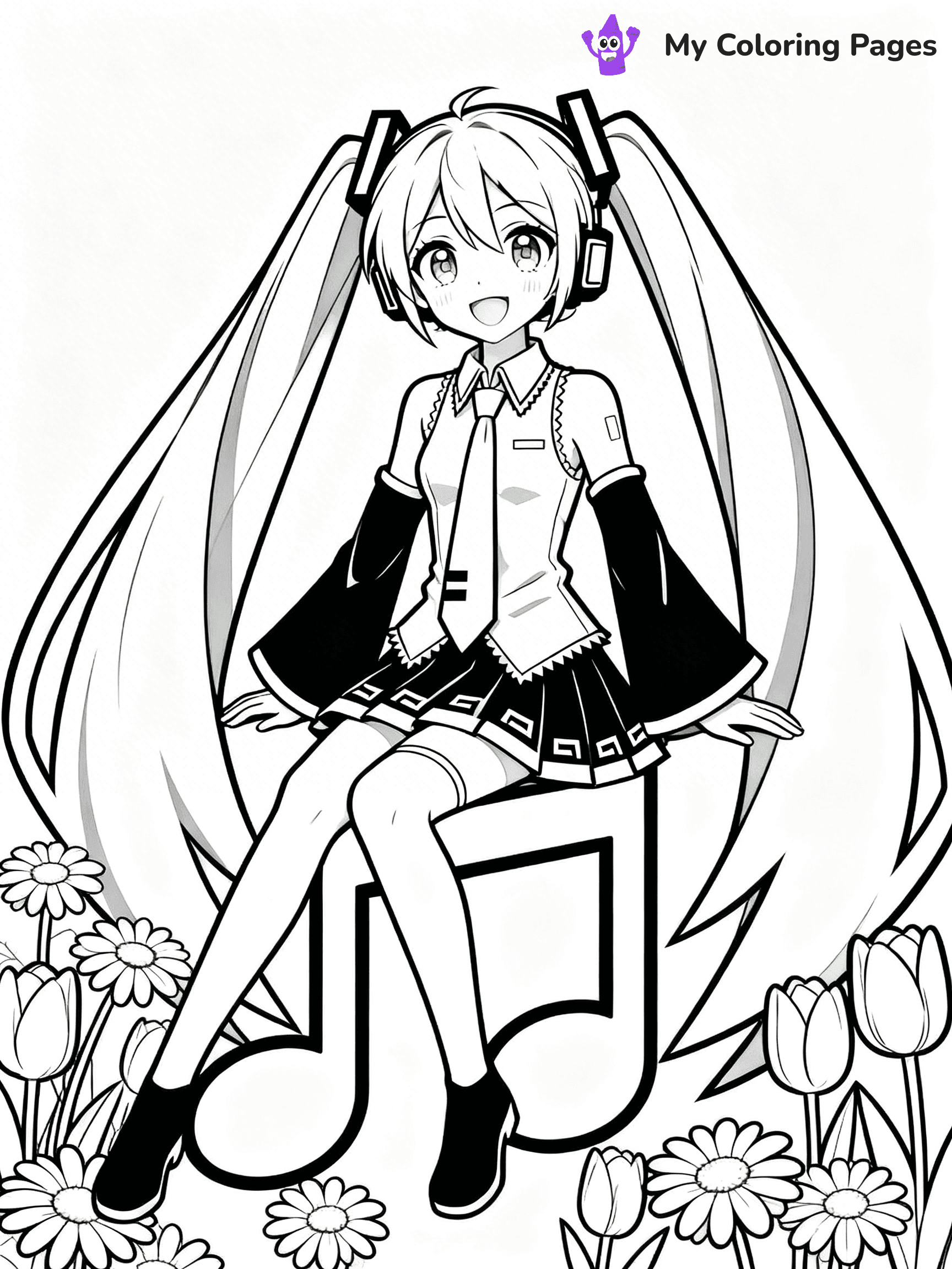 Miku Coloring Pages - 4