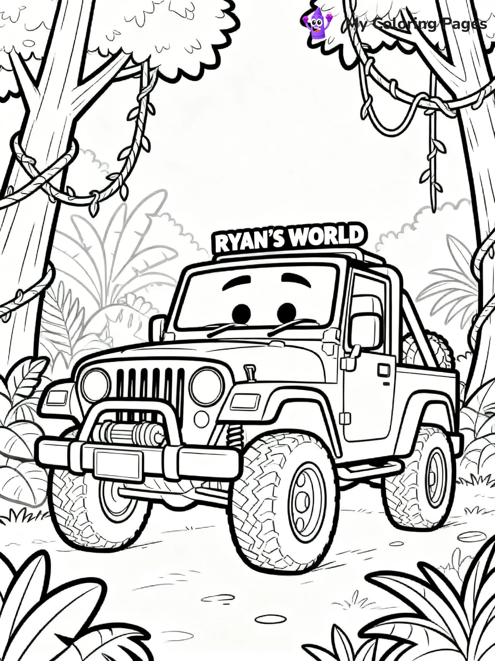 Ryan's World Coloring Pages - 7