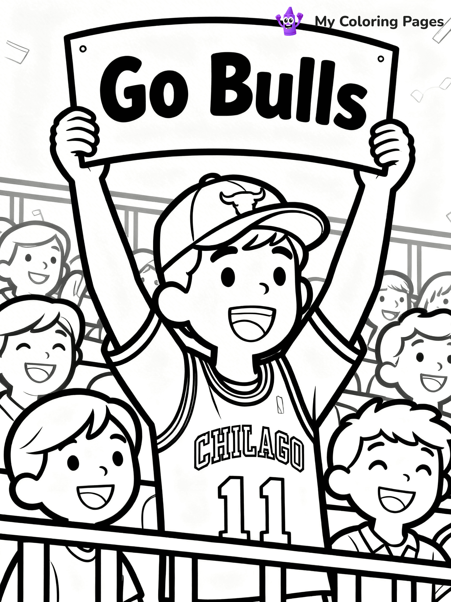 Chicago Bulls Coloring Pages - 1