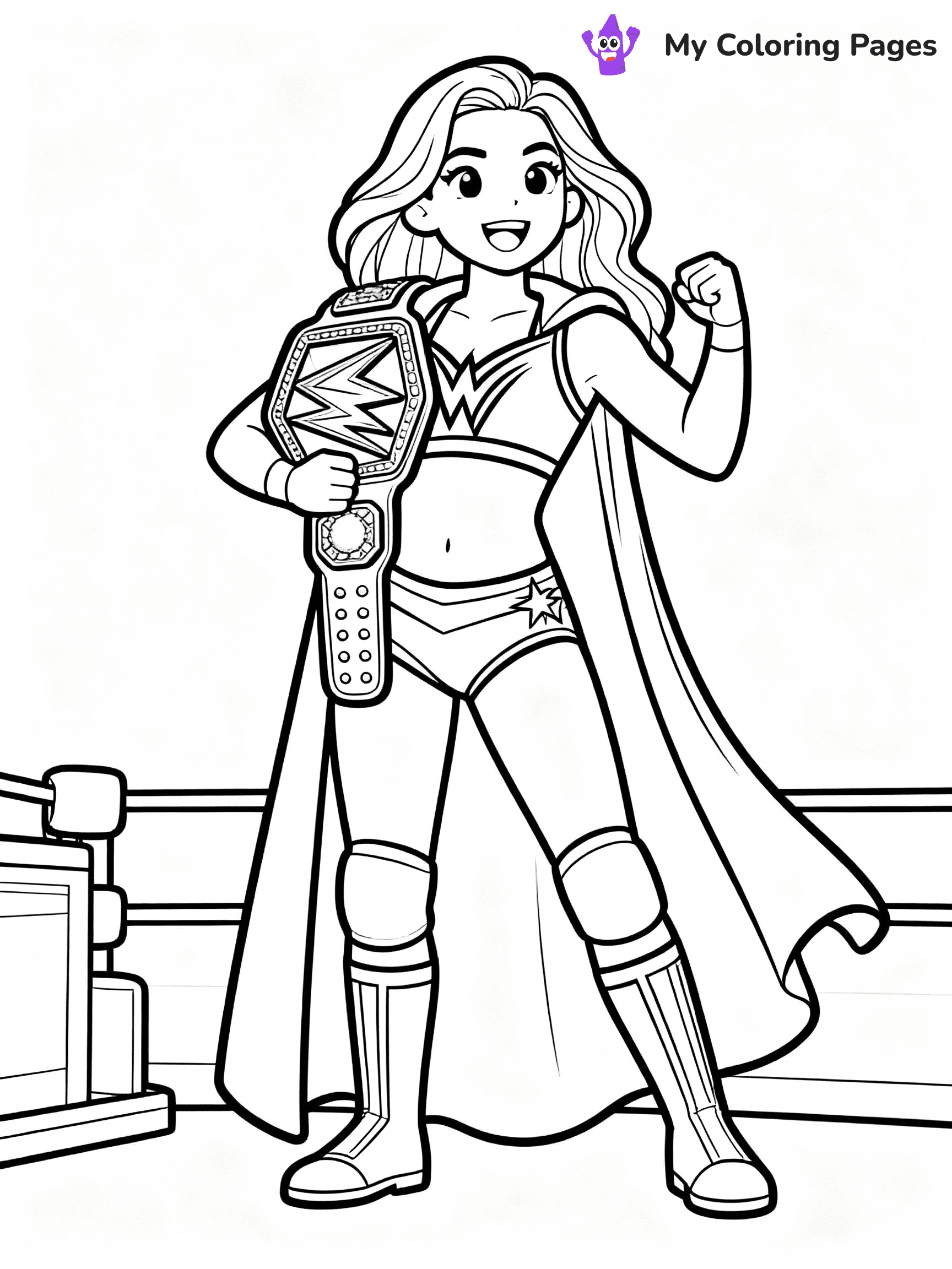 WWE Coloring Pages - 38