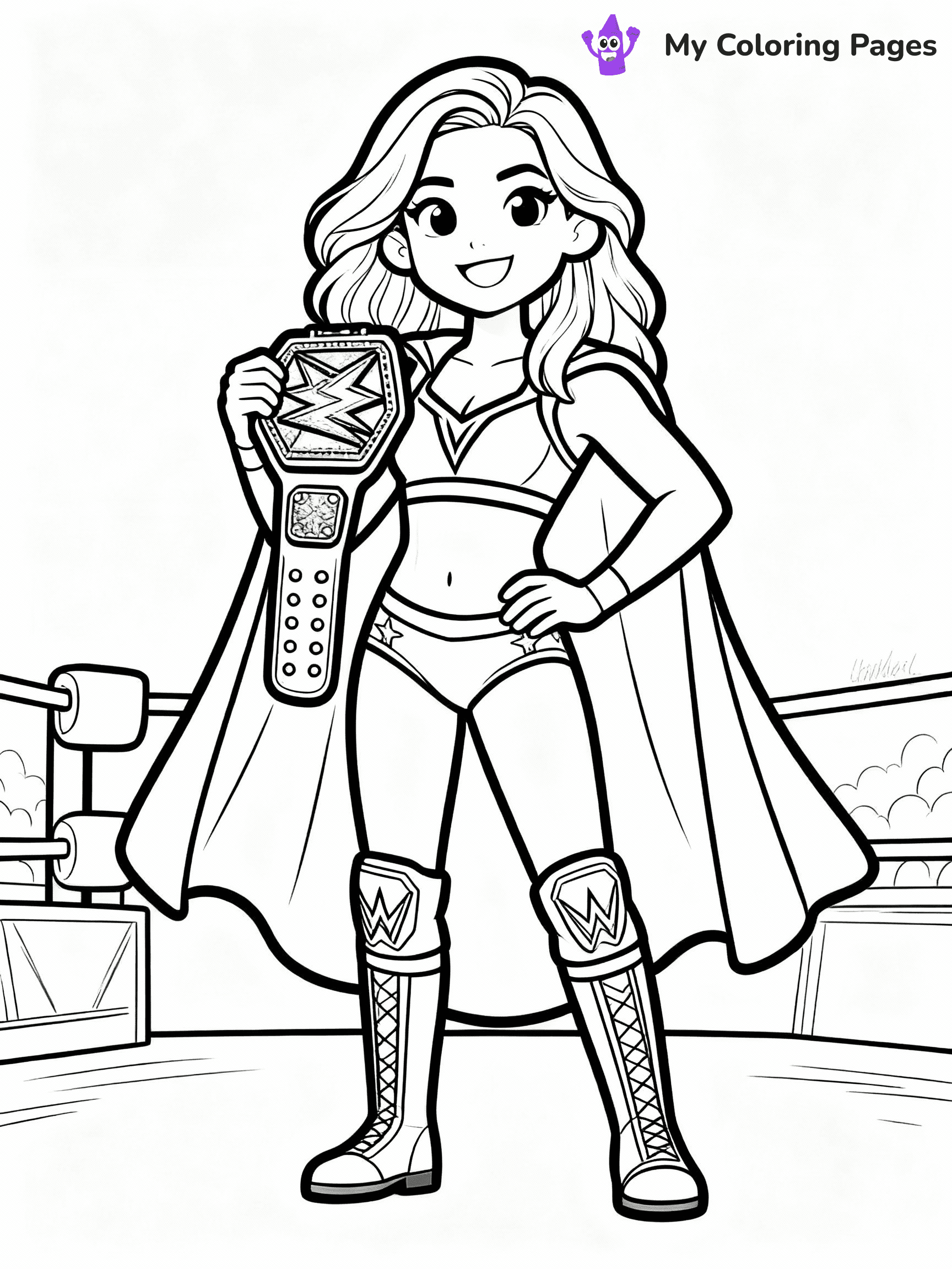 WWE Coloring Pages - 34