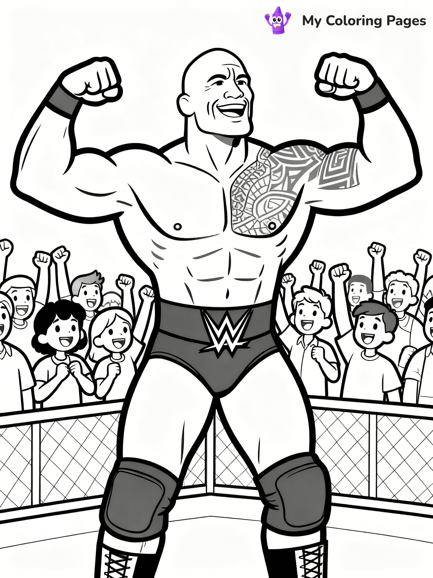 WWE Coloring Pages - 30