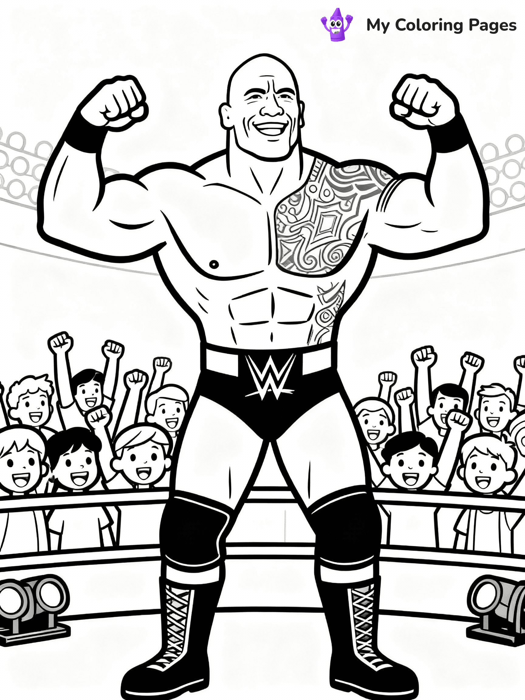 WWE Coloring Pages - 29
