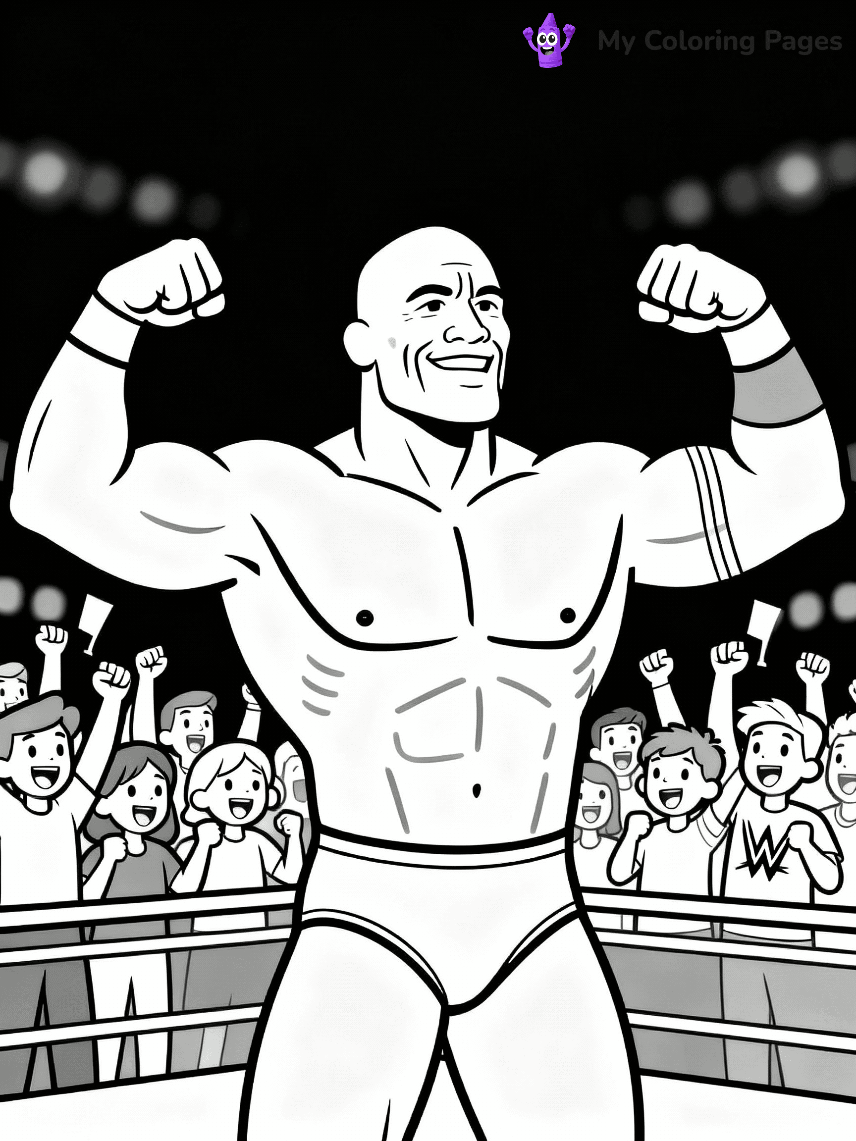 WWE Coloring Pages - 28