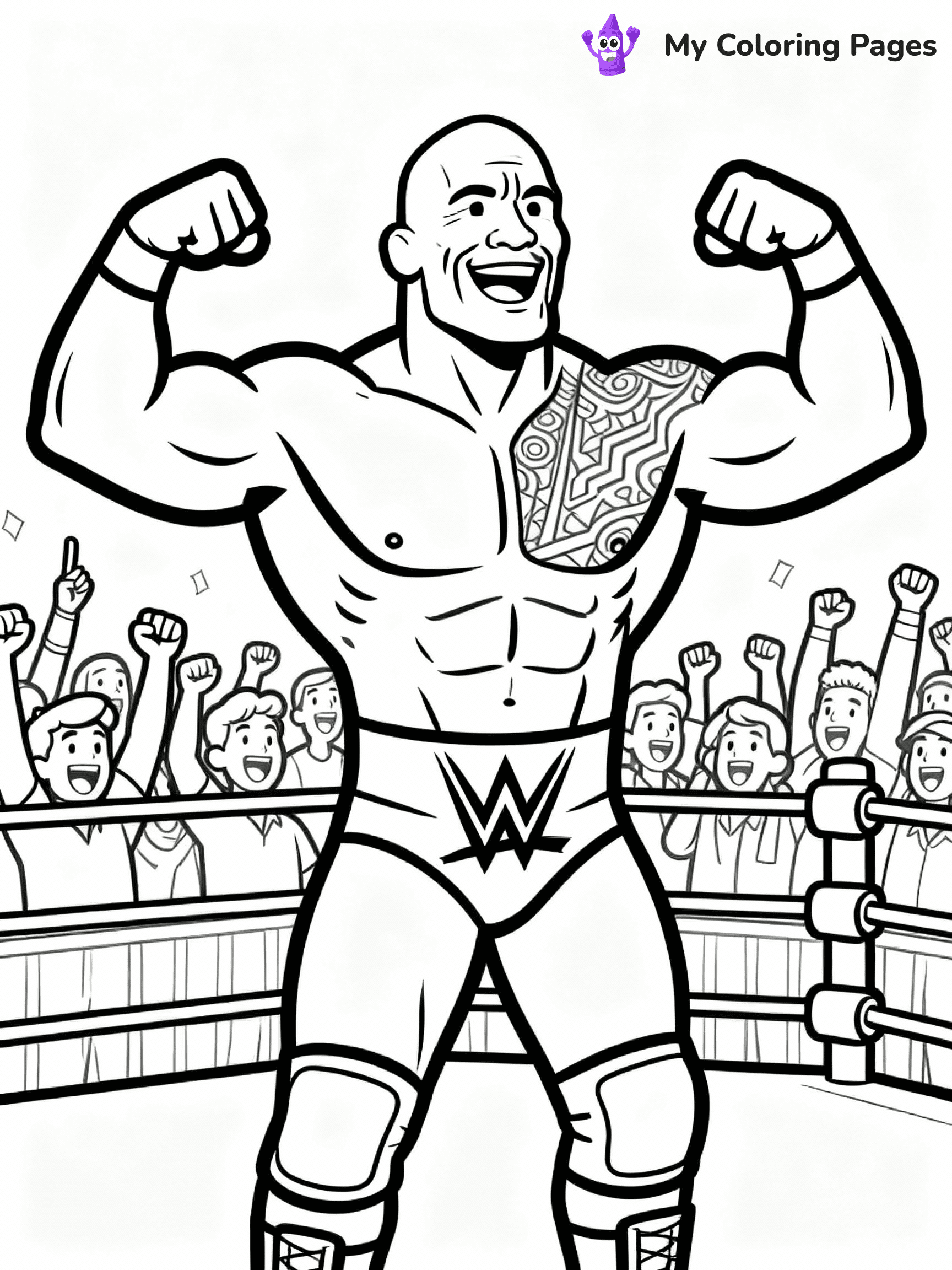 WWE Coloring Pages - 26
