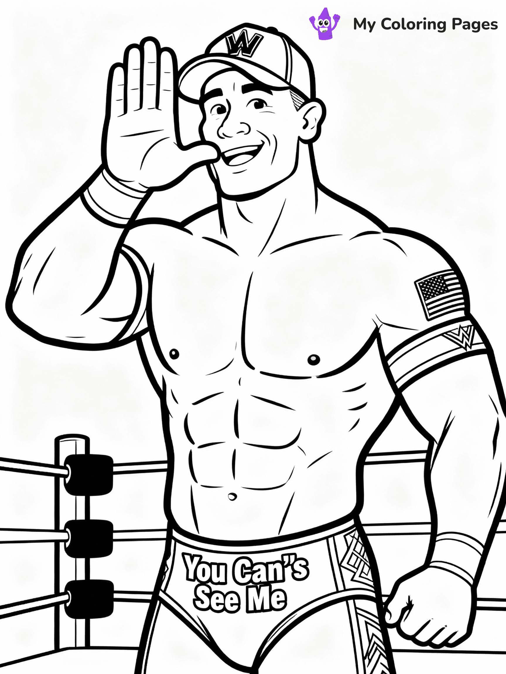 WWE Coloring Pages - 24