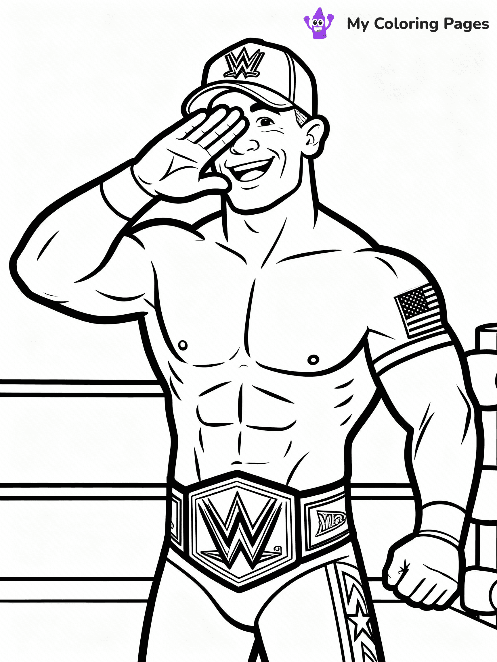 WWE Coloring Pages - 23