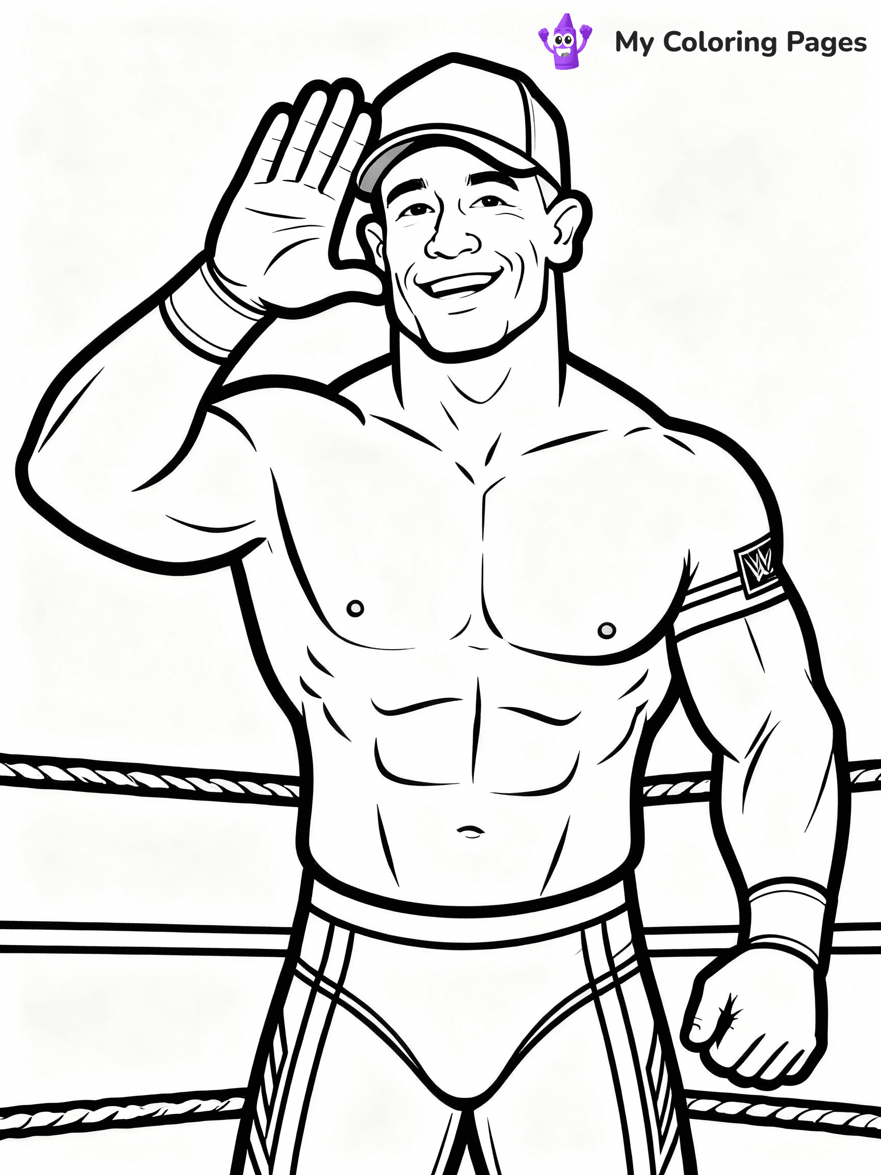 WWE Coloring Pages - 22
