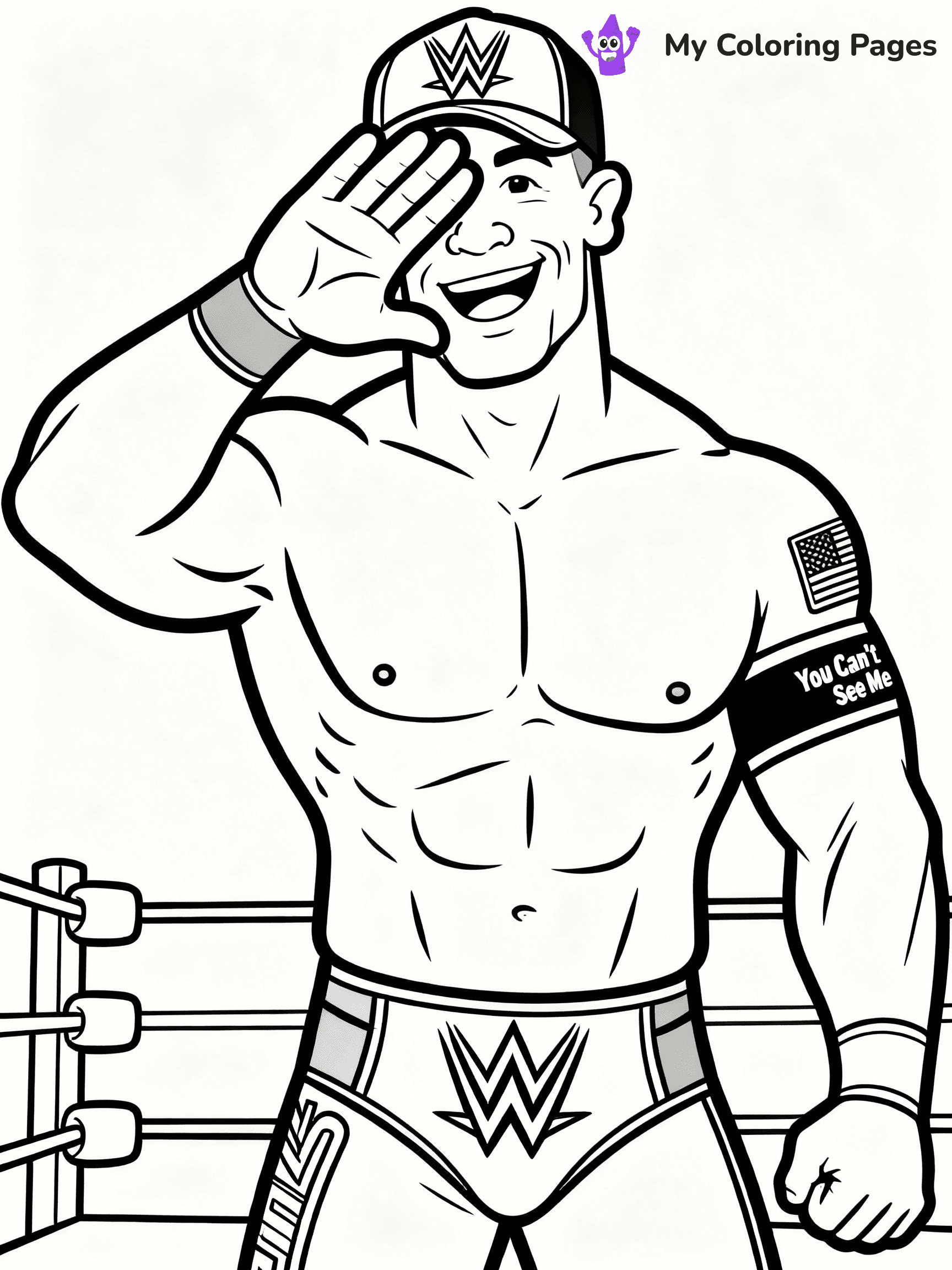 WWE Coloring Pages - 21