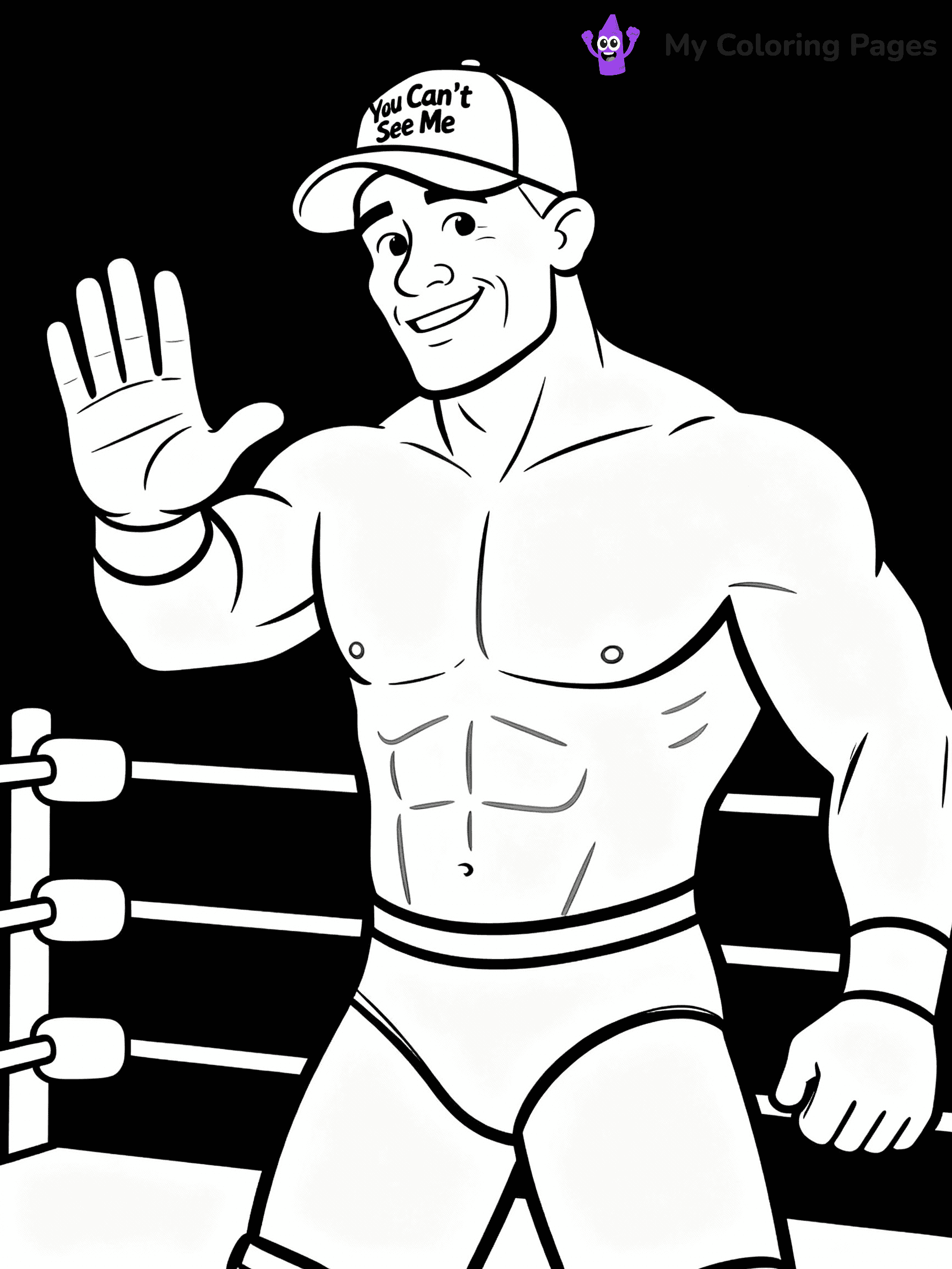 WWE Coloring Pages - 19