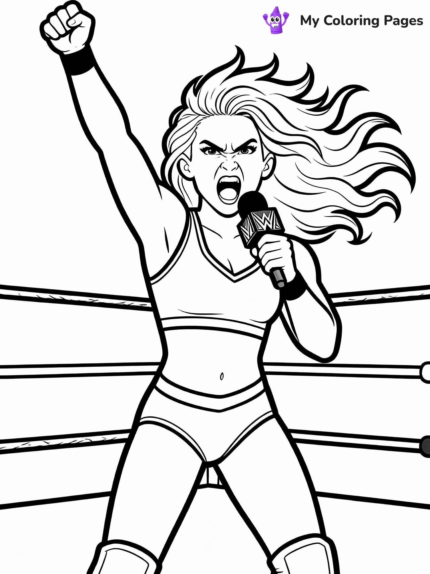 WWE Coloring Pages - 17