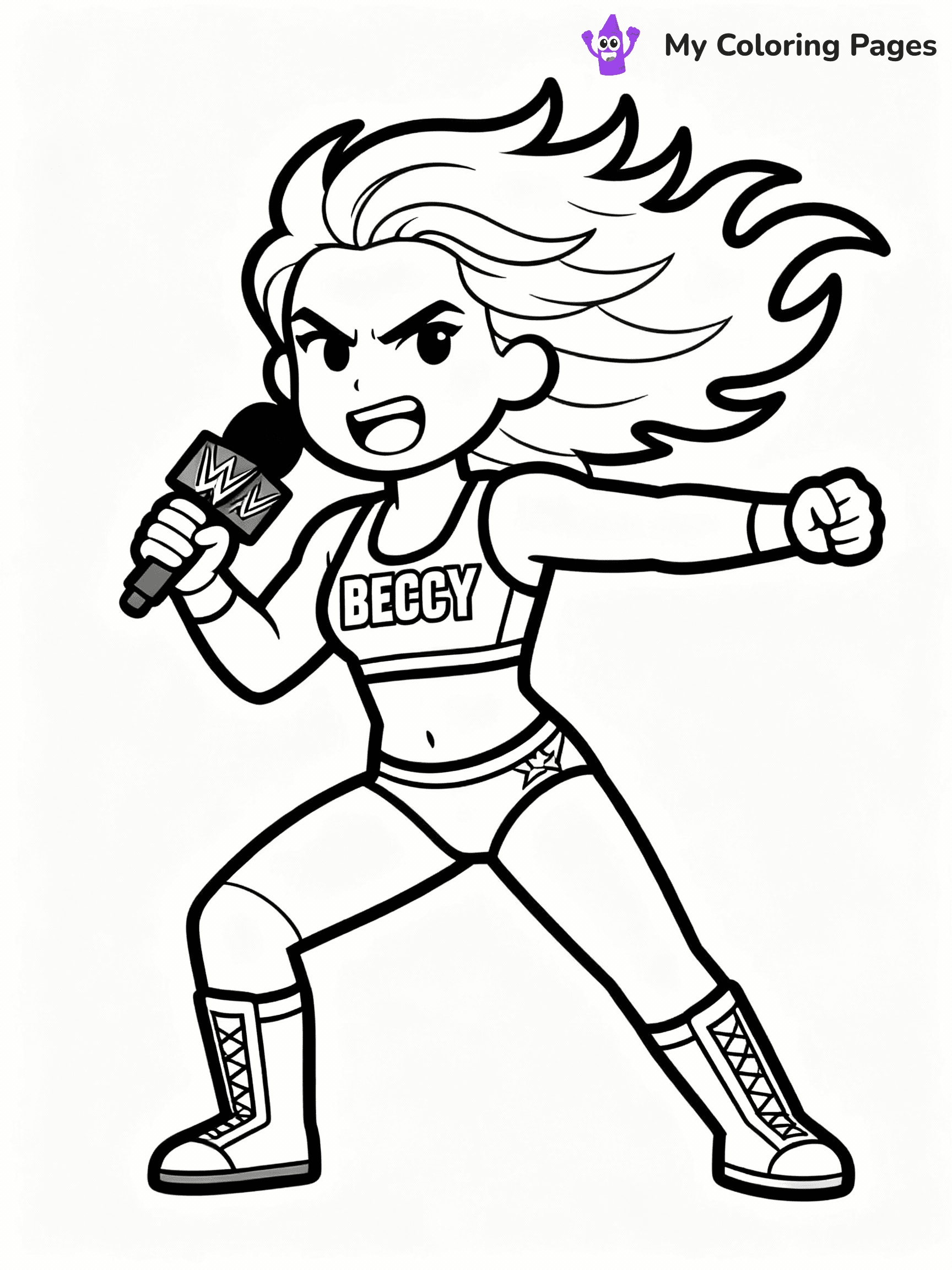 WWE Coloring Pages - 16