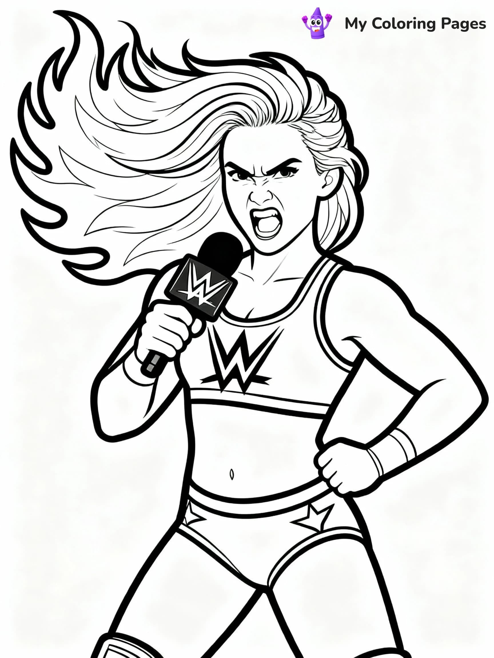 WWE Coloring Pages - 15