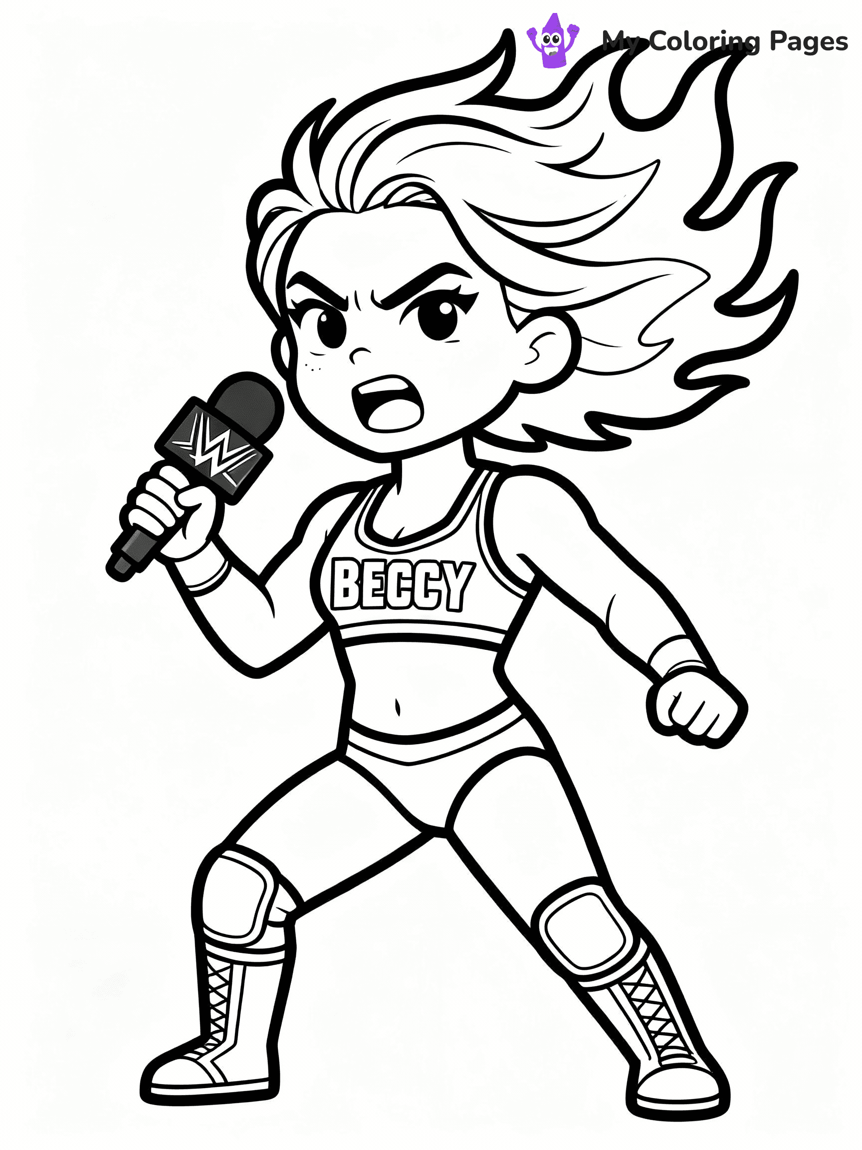 WWE Coloring Pages - 14