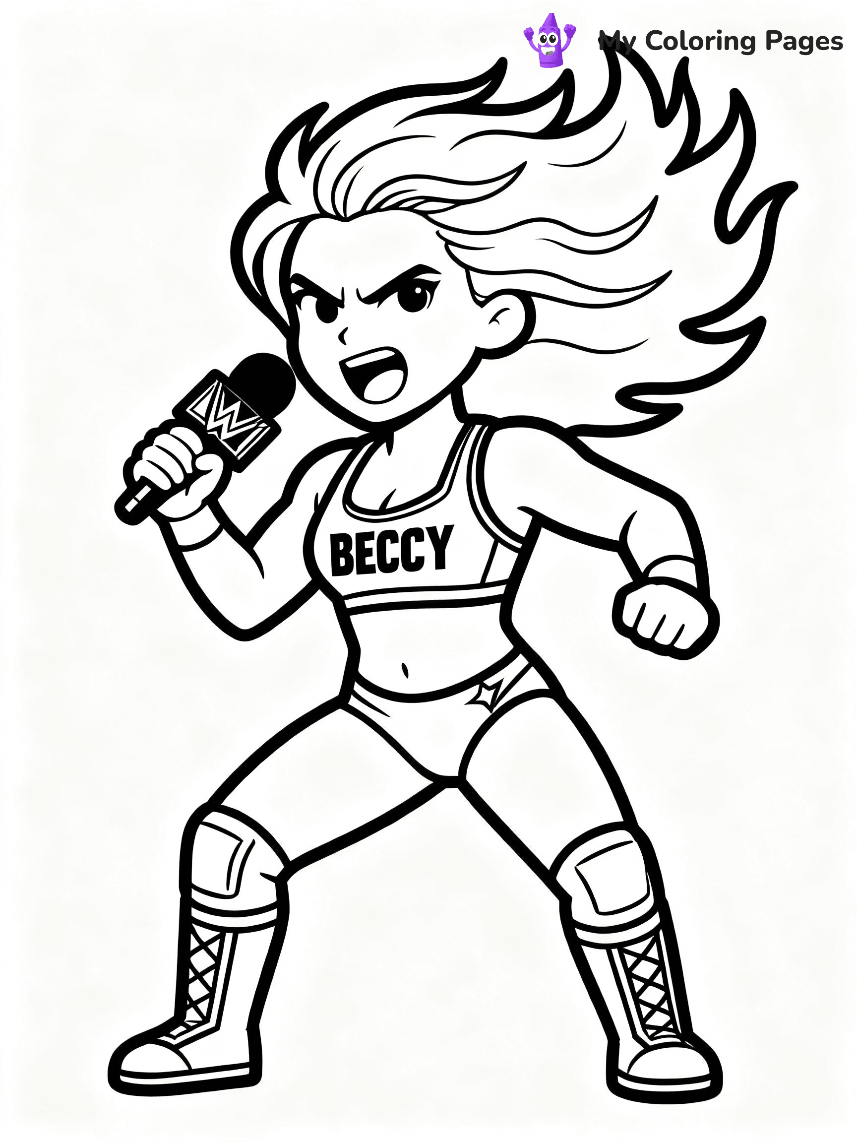 WWE Coloring Pages - 13
