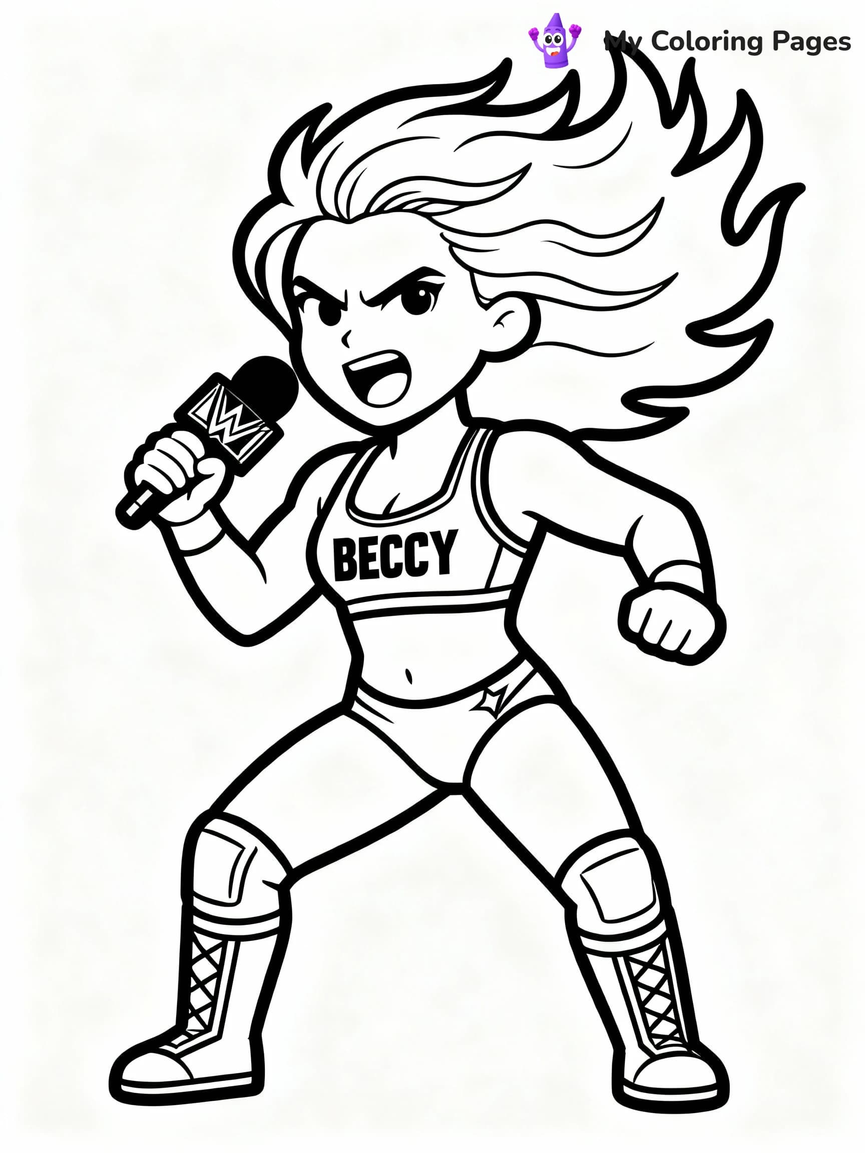 WWE Coloring Pages - 13