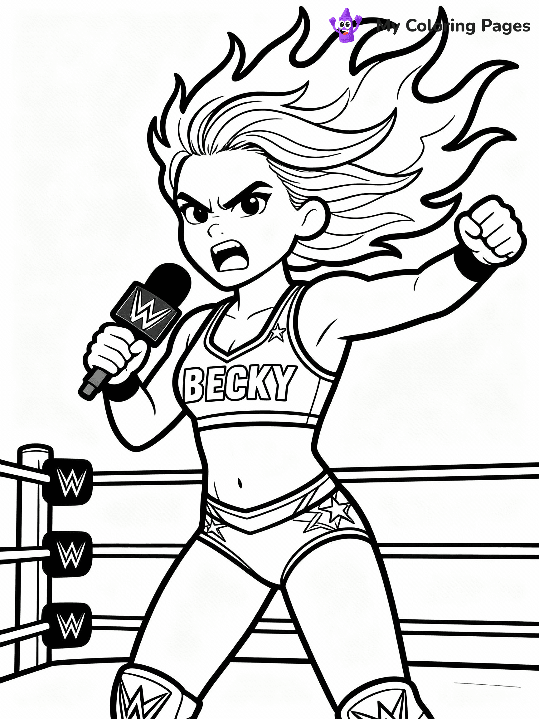 WWE Coloring Pages - 12