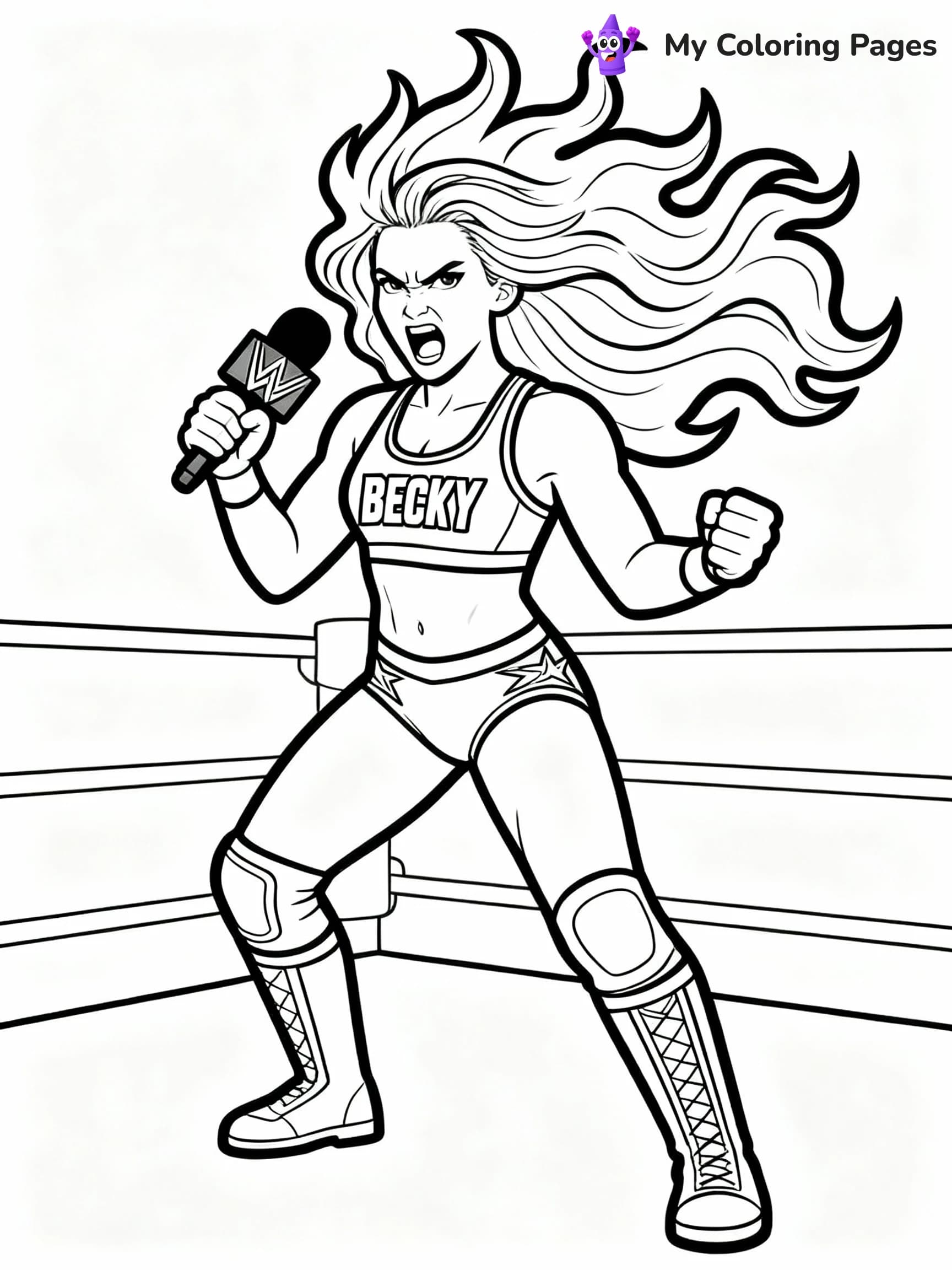 WWE Coloring Pages - 11