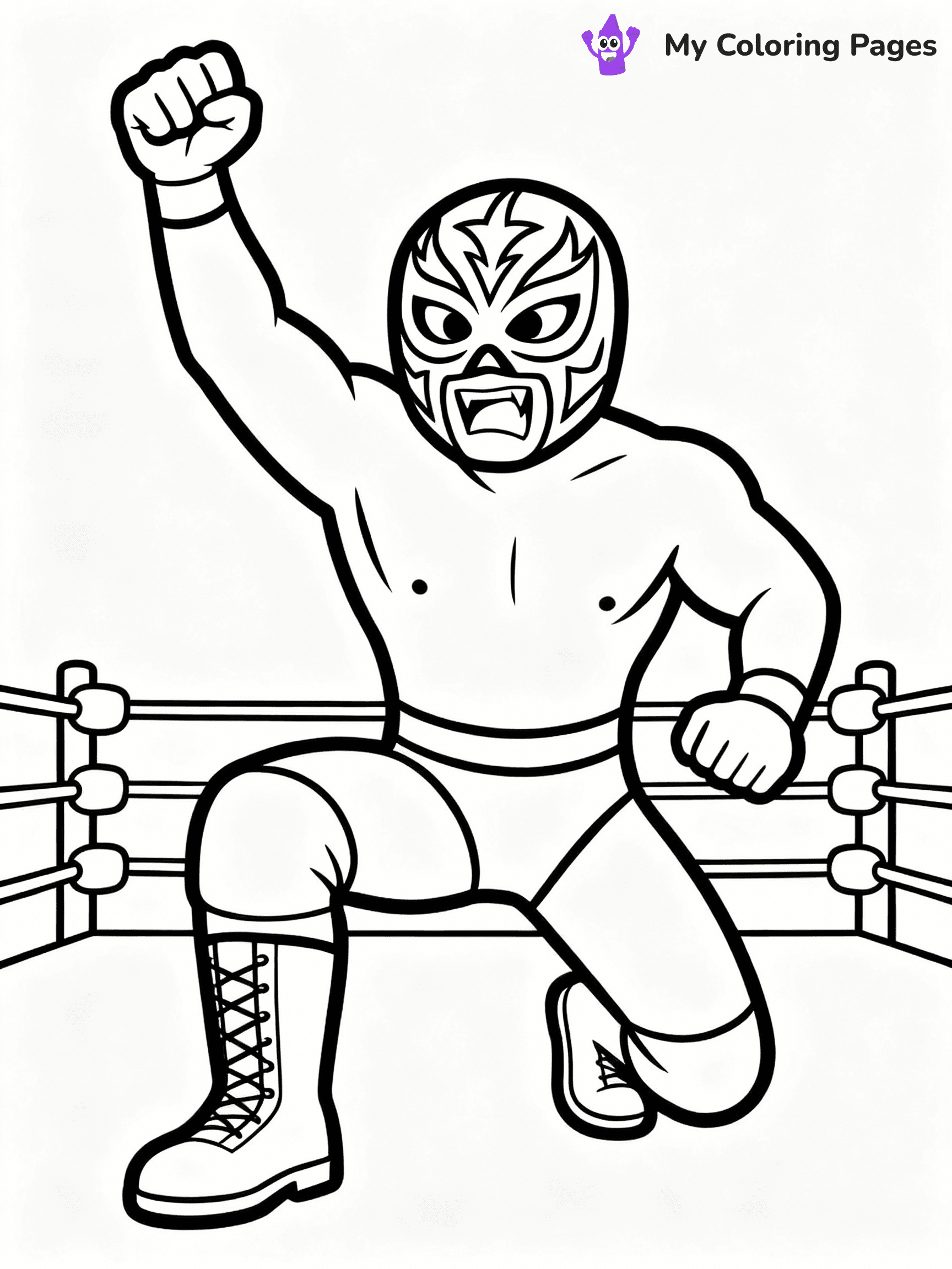 WWE Coloring Pages - 10