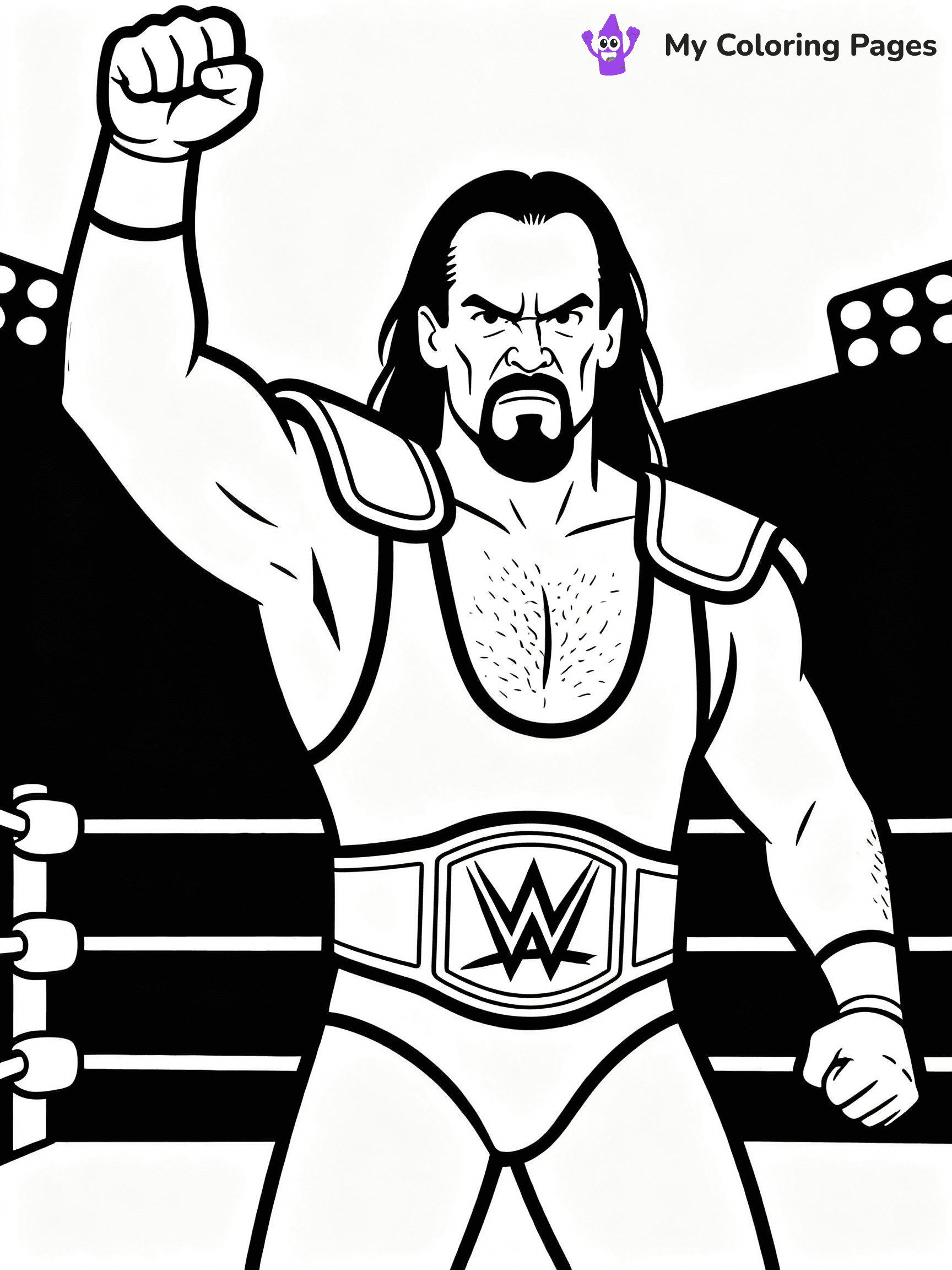 WWE Coloring Pages - 4