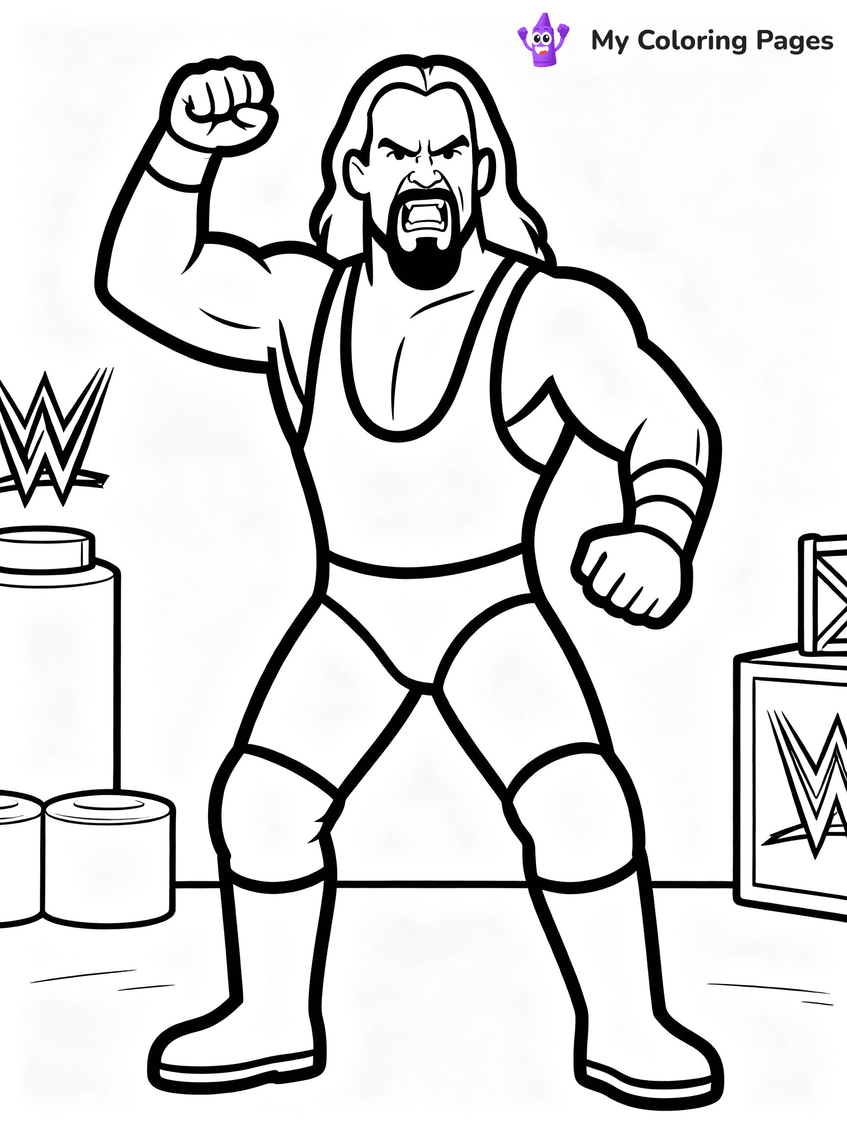 WWE Coloring Pages - 2