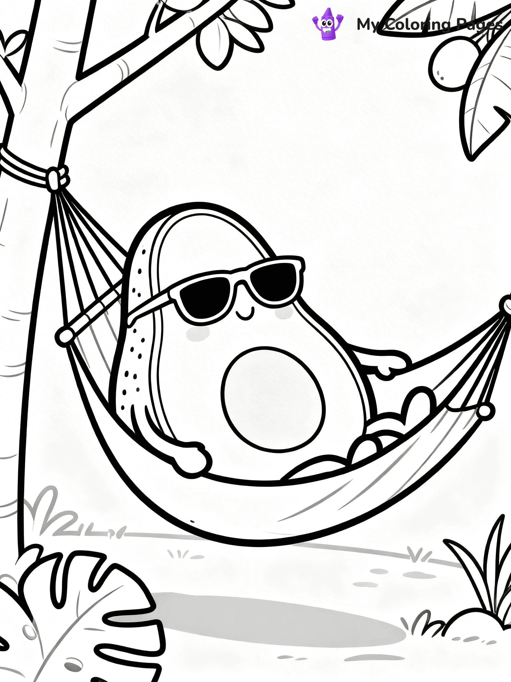 Avocado Coloring Pages - 24