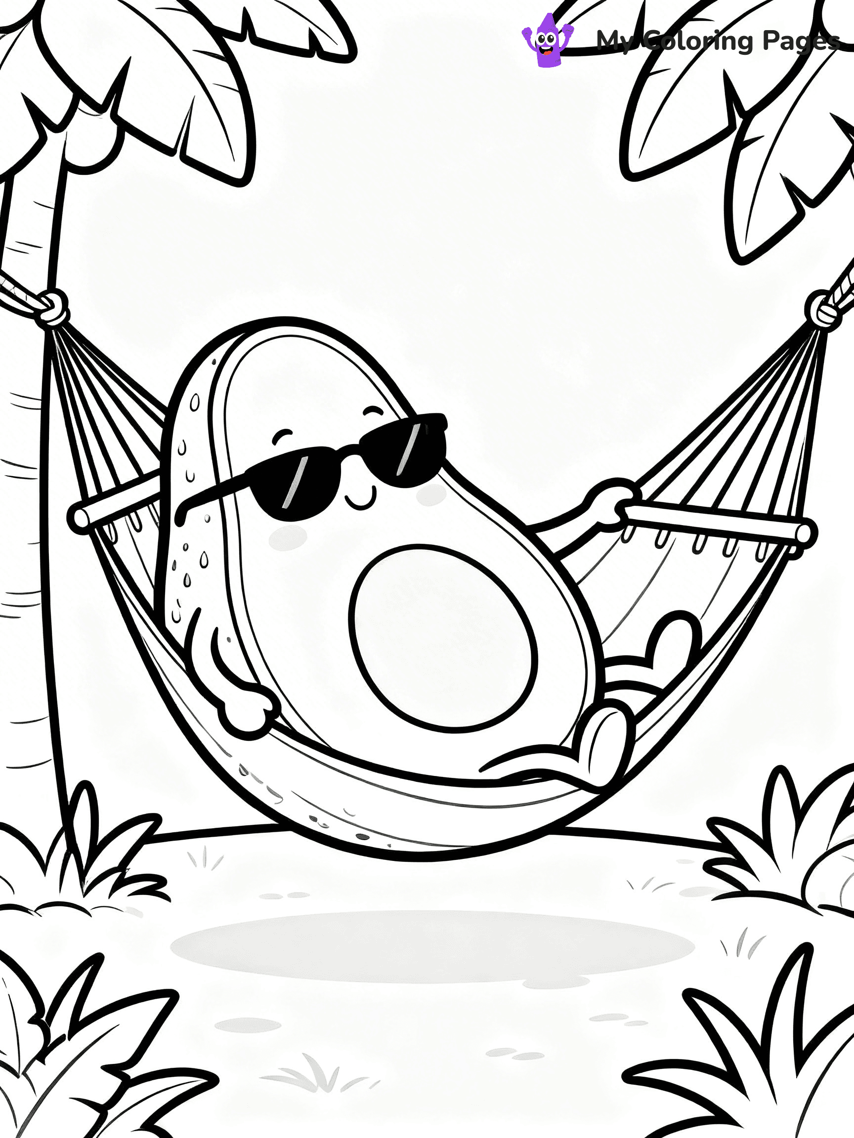 Avocado Coloring Pages - 22