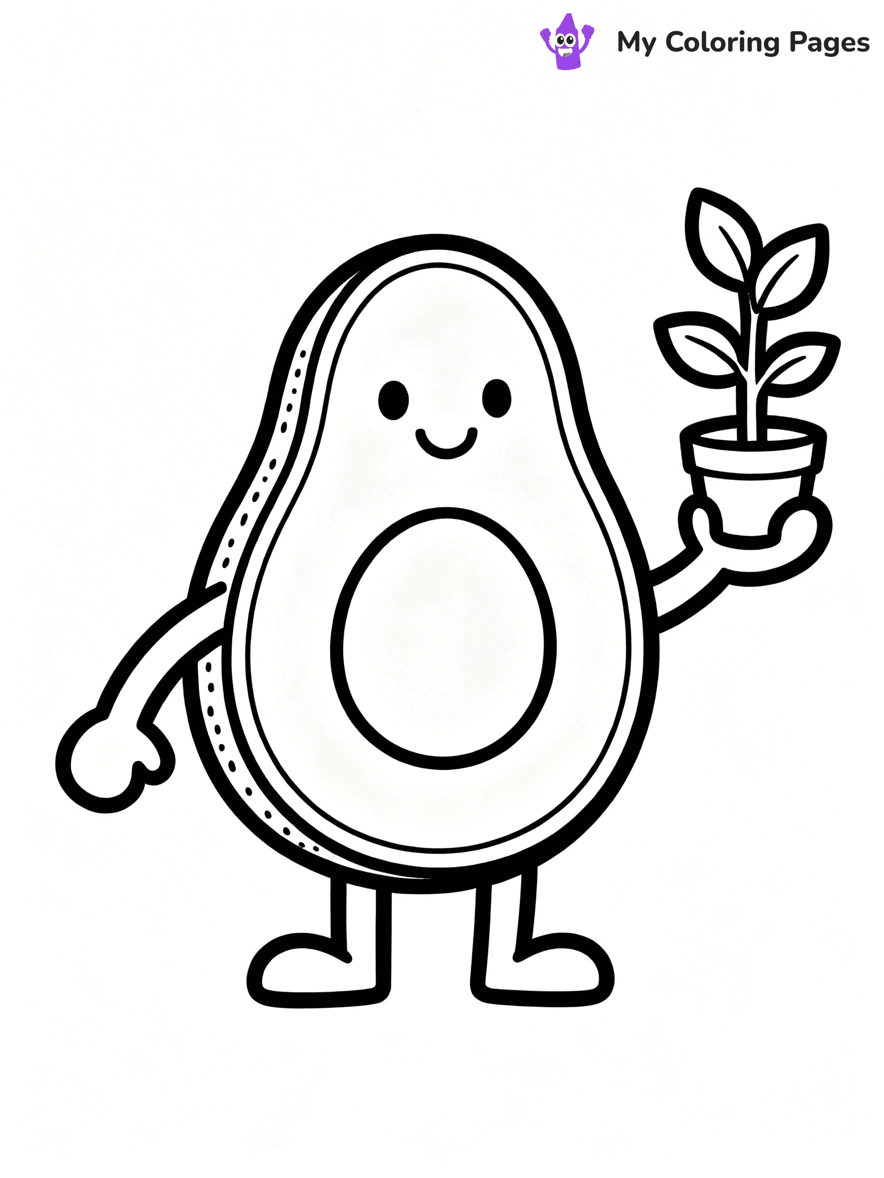 Avocado Coloring Pages - 19