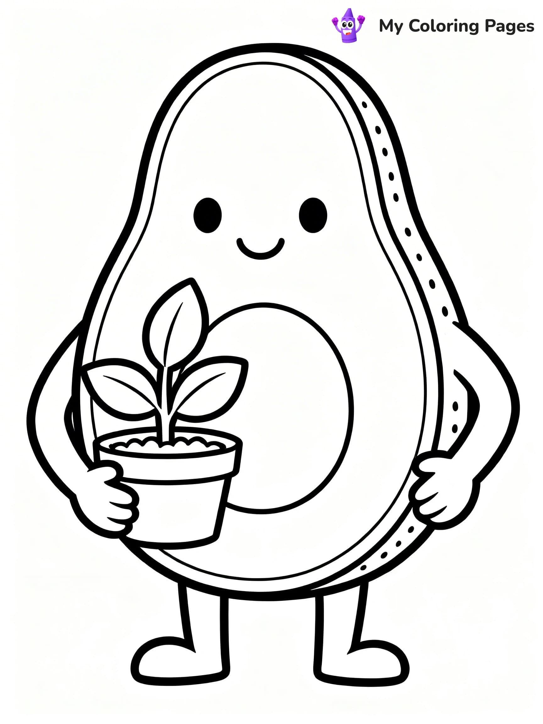 Avocado Coloring Pages - 17