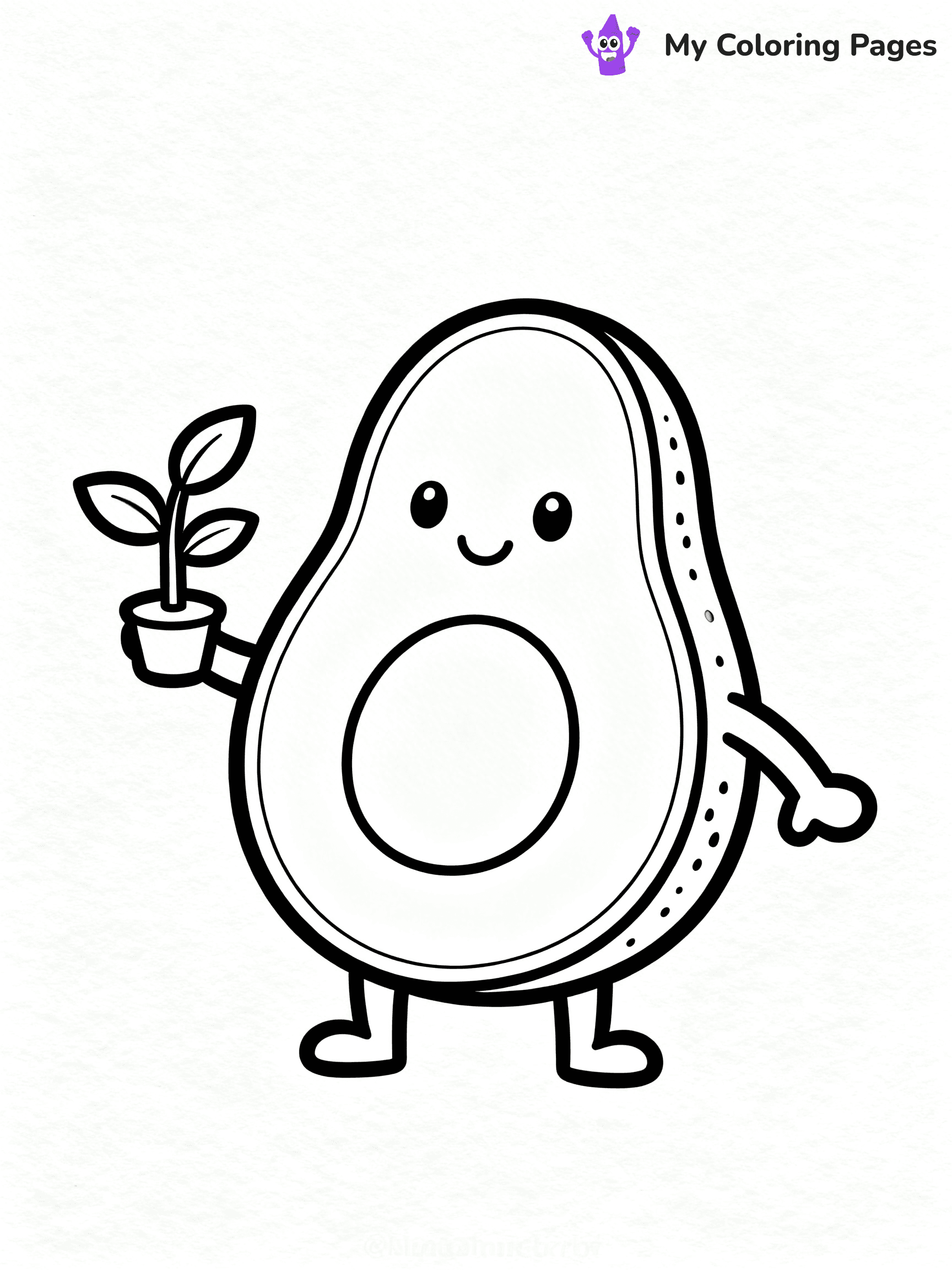 Avocado Coloring Pages - 16