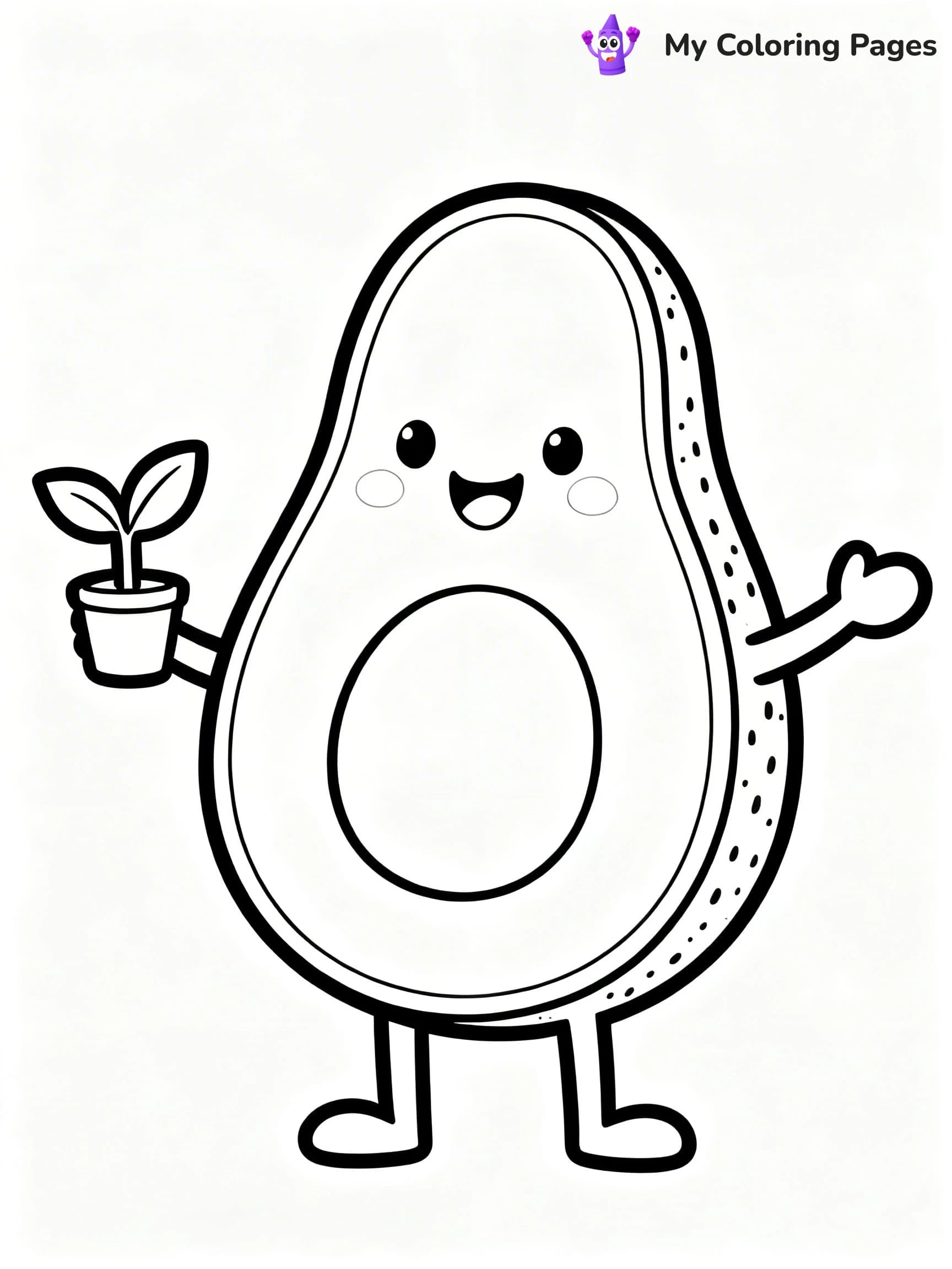 Avocado Coloring Pages - 15