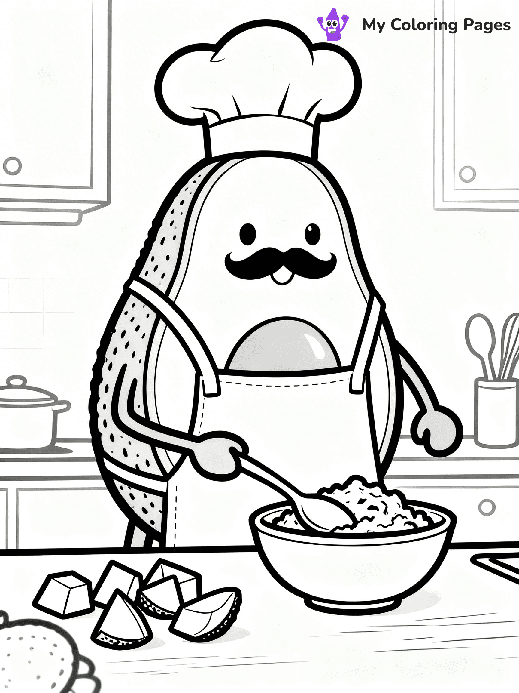 Avocado Coloring Pages - 12